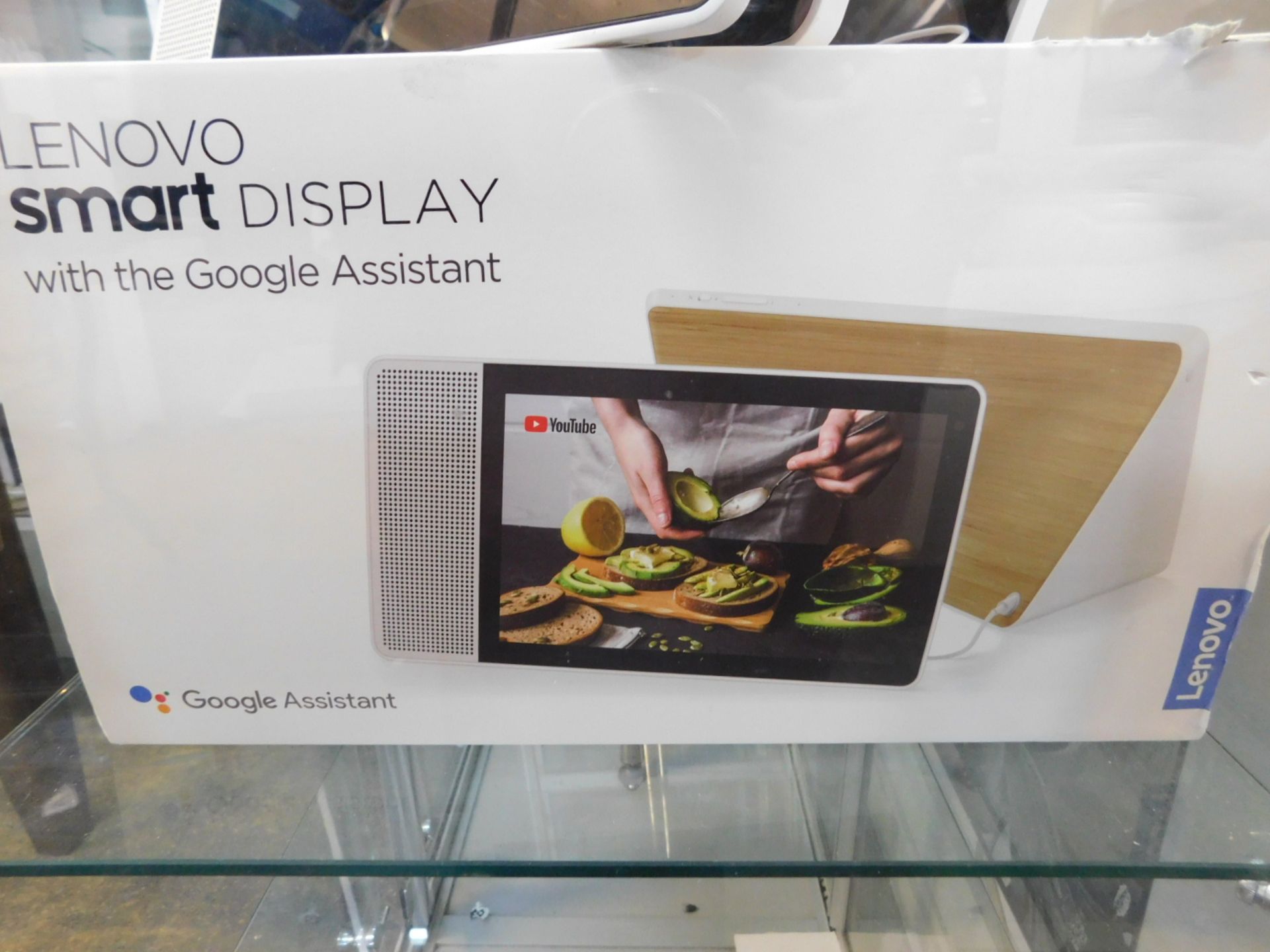 1 BOXED LENOVO SMART DISPLAY WITH GOOGLE ASSISTANT RRP Â£229.99