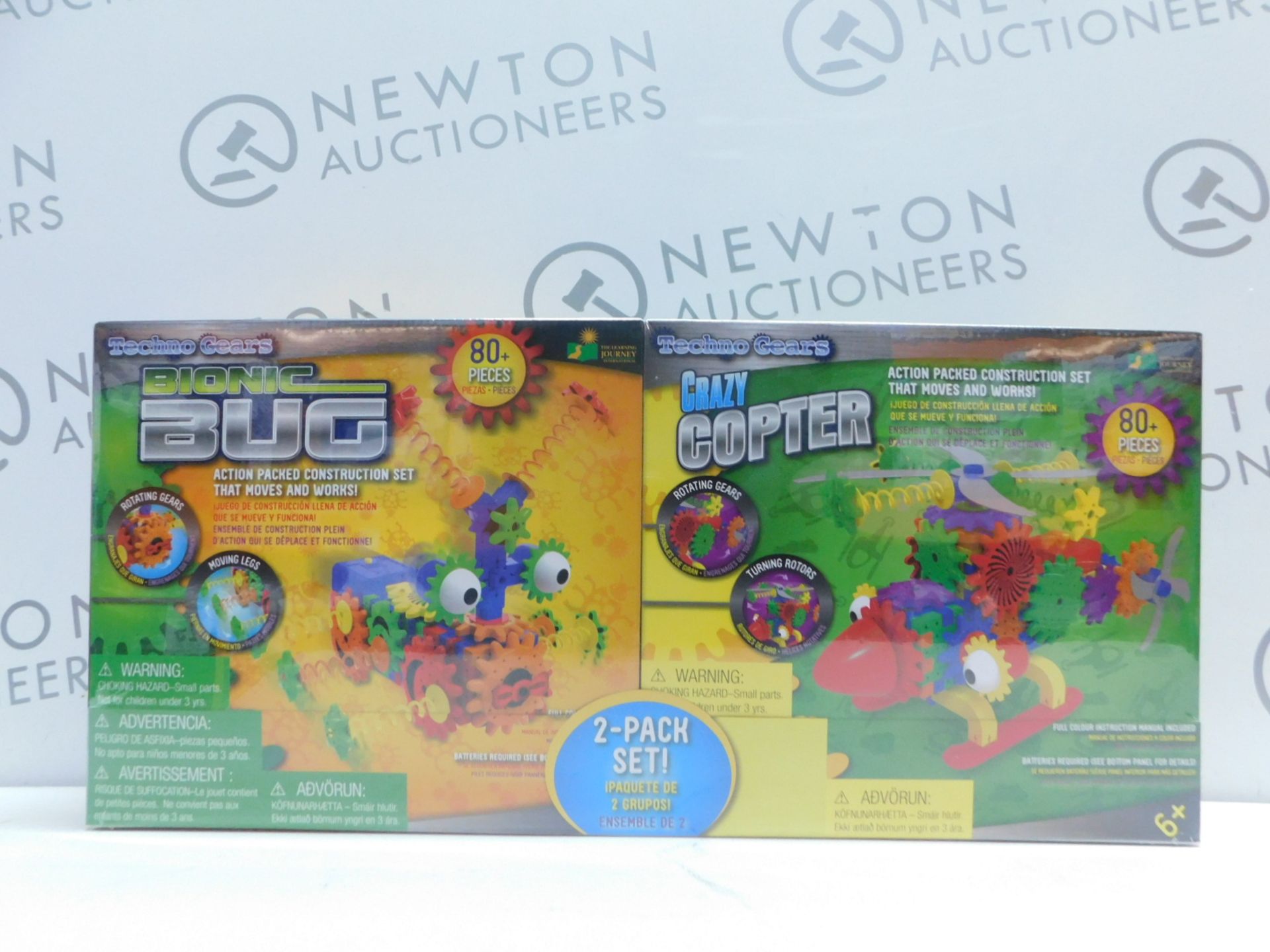 1 BRAND NEW SEALED BOX OF 2 TECHNO GEARS SET - CRAZY COPTER & BIONIC BUG KIT RRP Â£44.99