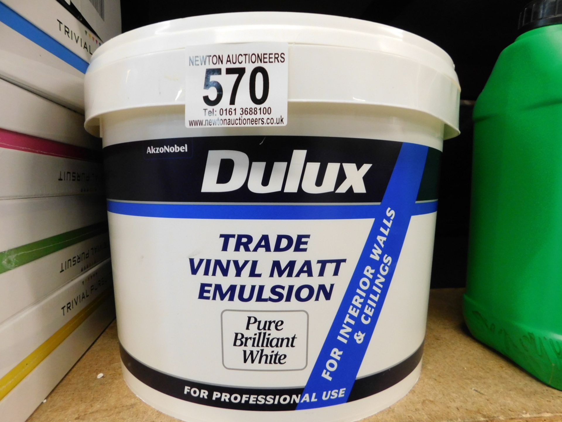 1 DULUX TRADE VINYL MATT EMULSION PURE BRILLIANT WHITE PAINT 10L RRP Â£49.99