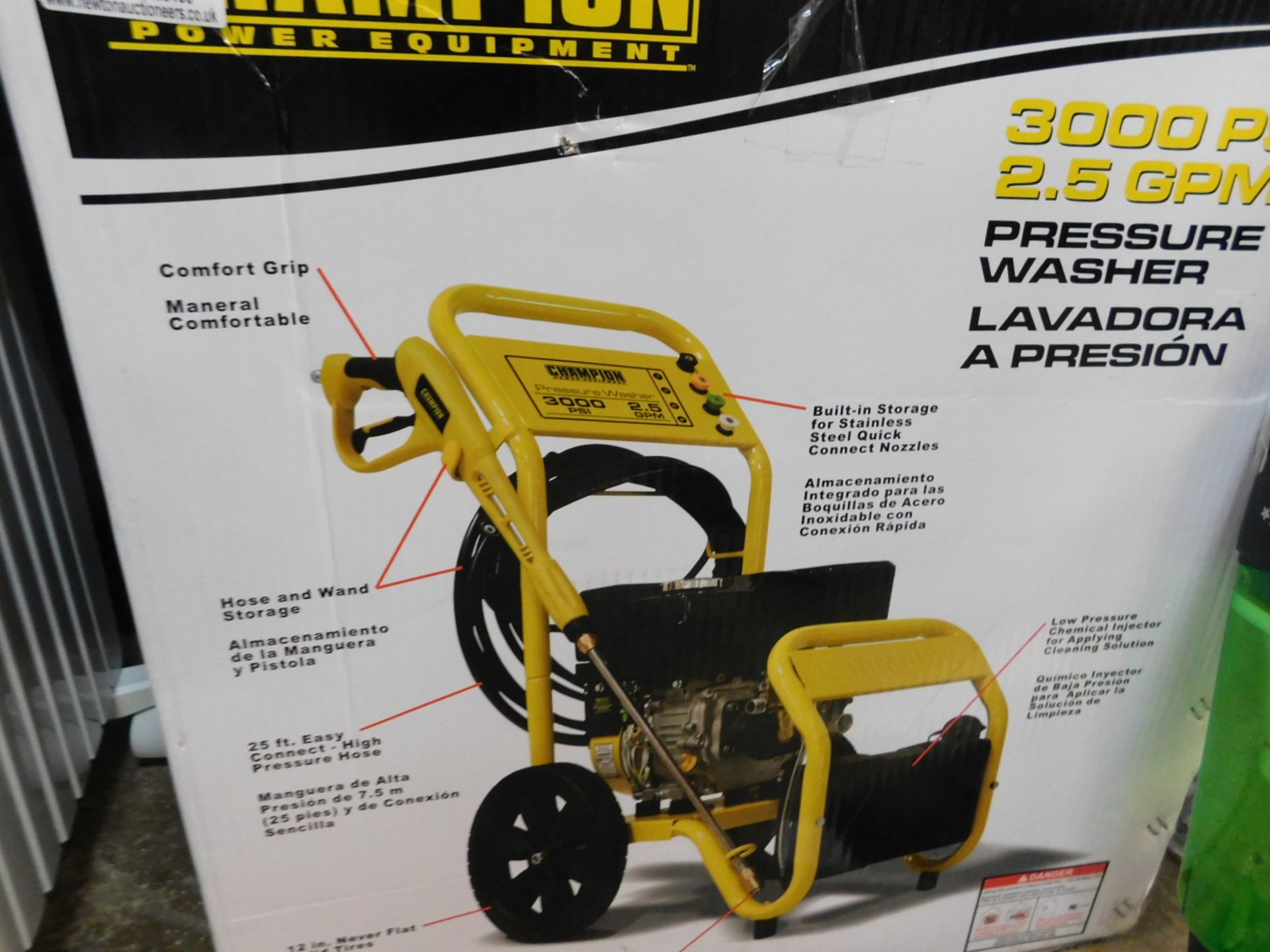 1 BOXED CHAMPION 3000 PSI PETROL HIGH PRESSURE WASHER RRP Â£499