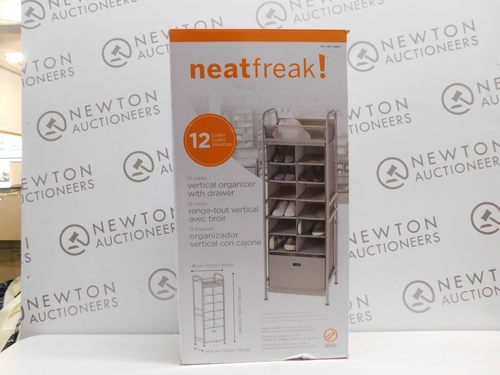 1 BOXED NEATFREAK 12 CUBBY VERTICAL ORGANISER WITH DRAWER RRP Â£49.99