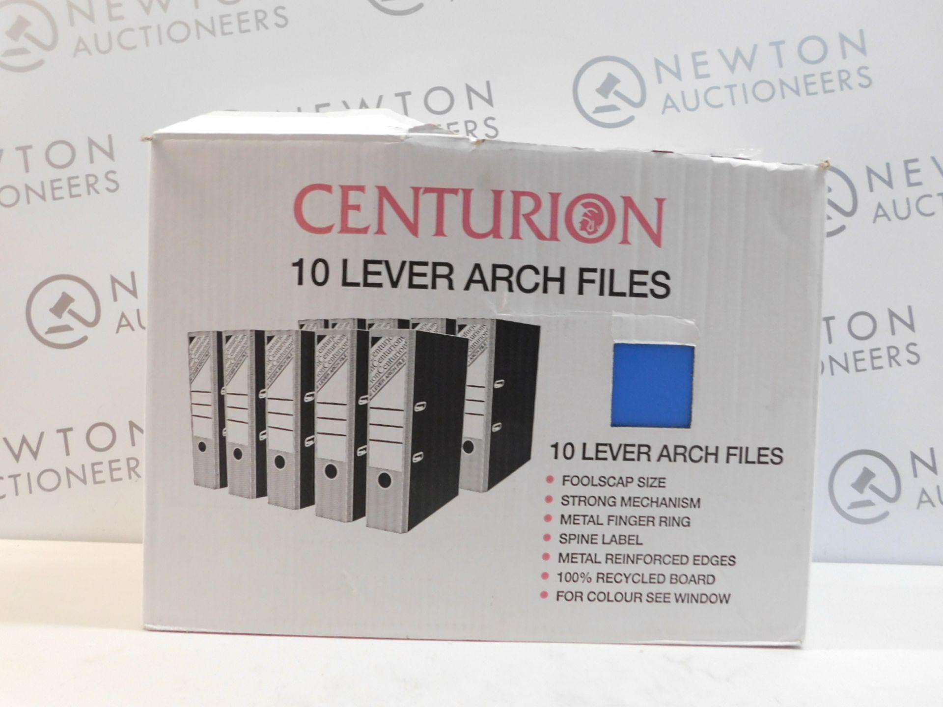 1 BOX OF 10 (APPROX) CENTURION LEVER ARCH FILES RRP Â£29.99