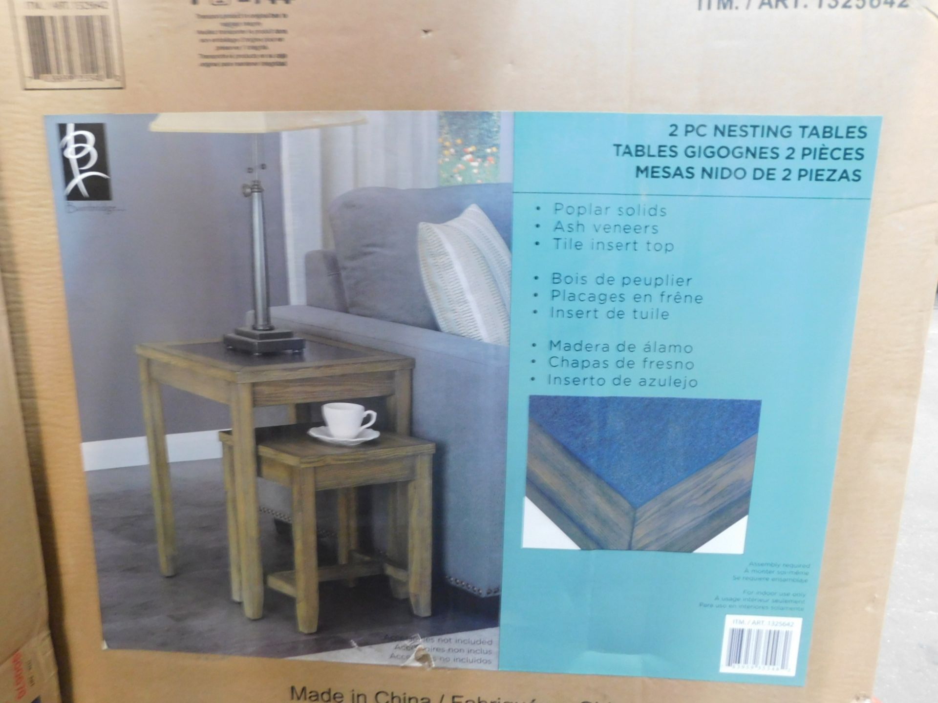 1 BOXED BAINBRIDGE HOME NEST OF 2 TABLES RRP Â£149.99