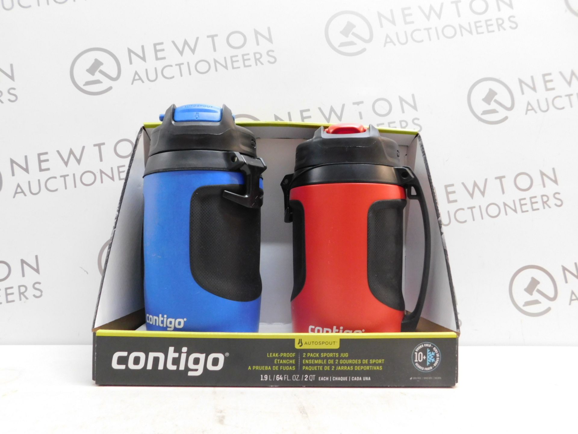 1 BOXED 2PK CONTIGO AVEX POWERADE JUMBO 1.89L DRINKS BOTTLES RRP Â£39.99