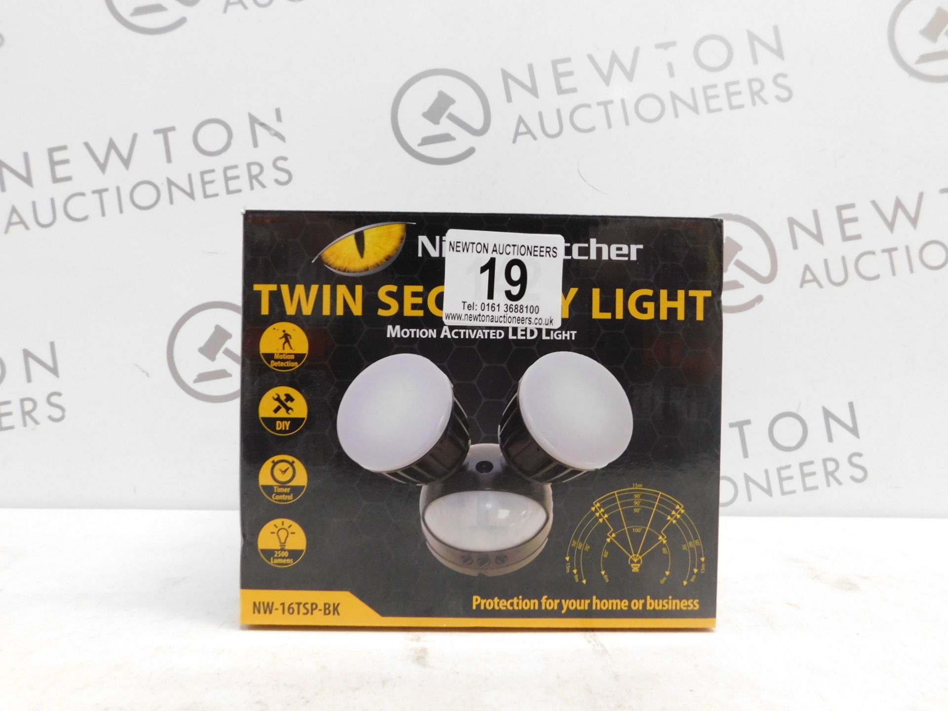 1 BOXED NIGHTWATCHER NE15TSP MOTION ACTIVATED TWIN SECURITY LIGHT RRP Â£89.99