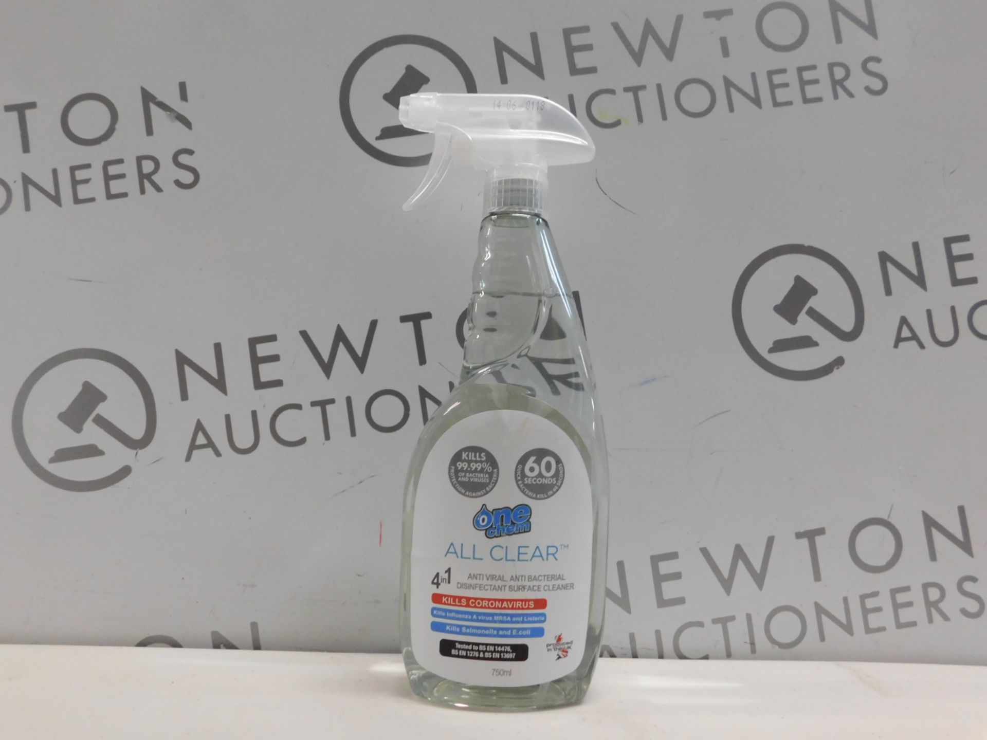 1 BOTTLE OF ONE CHEM ANTI-VIRAL DISINFECTANT SPRAY 750ML RRP Â£4.99