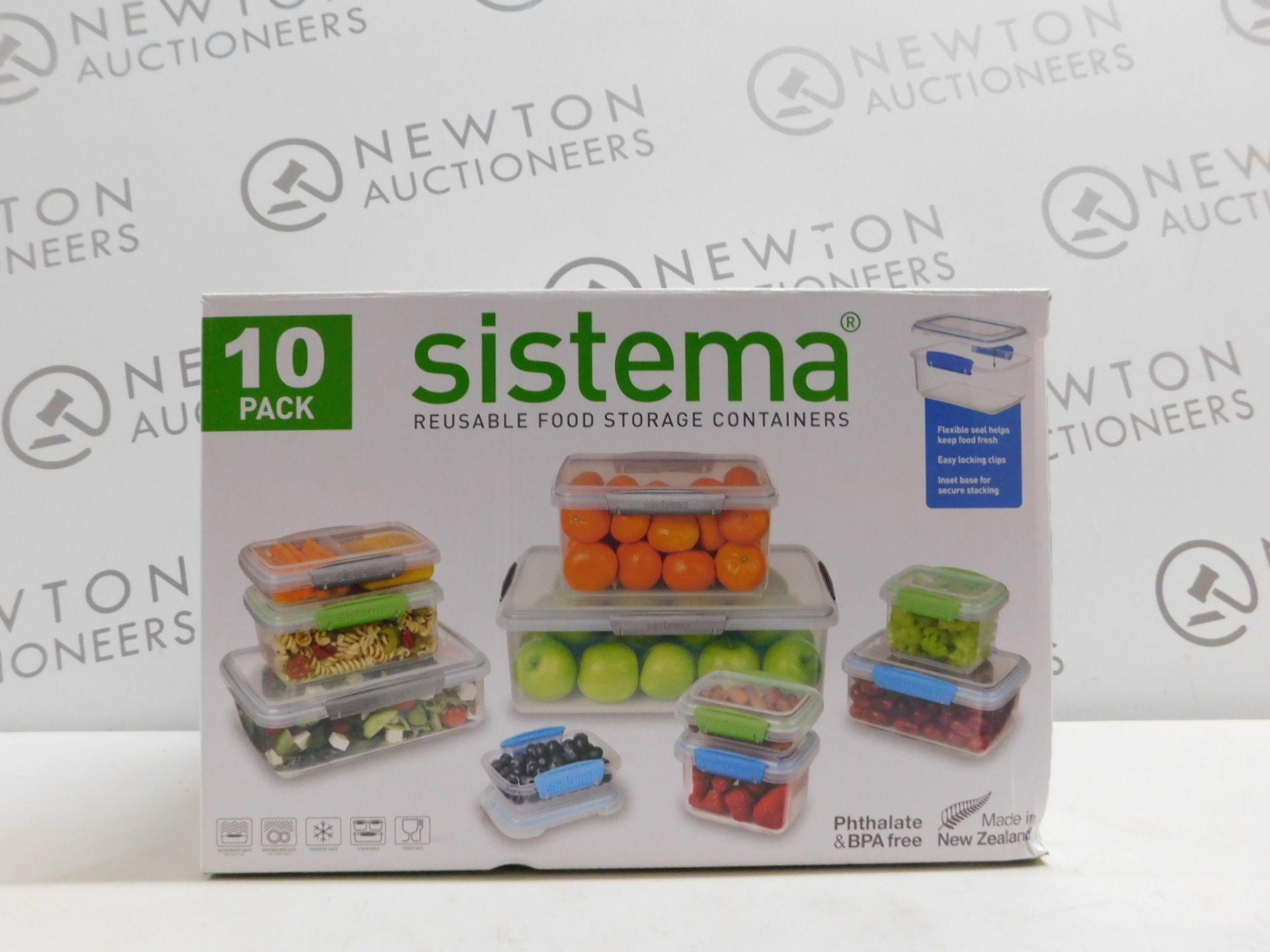 1 BOXED SISTEMA 10 PACK (APPROX) FOOD STORAGE SET RRP Â£44.99