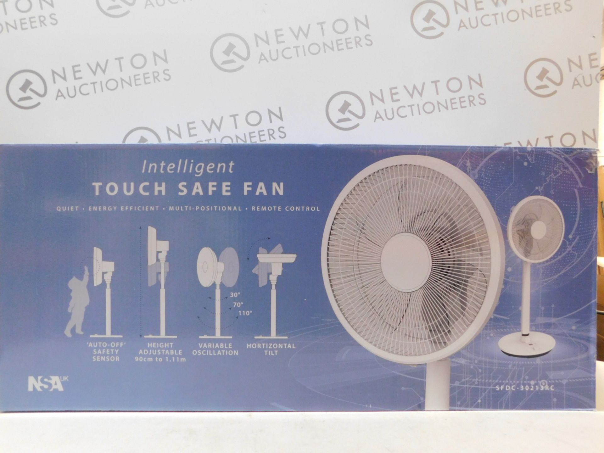 1 BOXED NSA SFDC-30213RC 12" INTELLIGENT TOUCH SAFE PEDESTAL FAN RRP Â£139.99