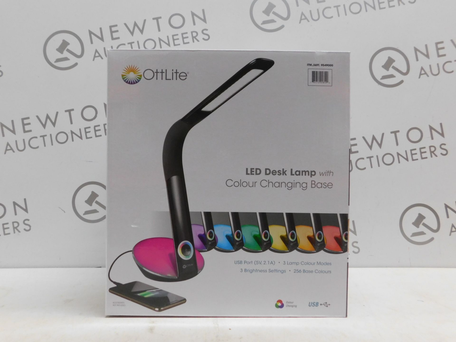 1 BOXED OTTLITE LED DESK LAMP WITH COLOUR CHANGING BASE RRP Â£49.99