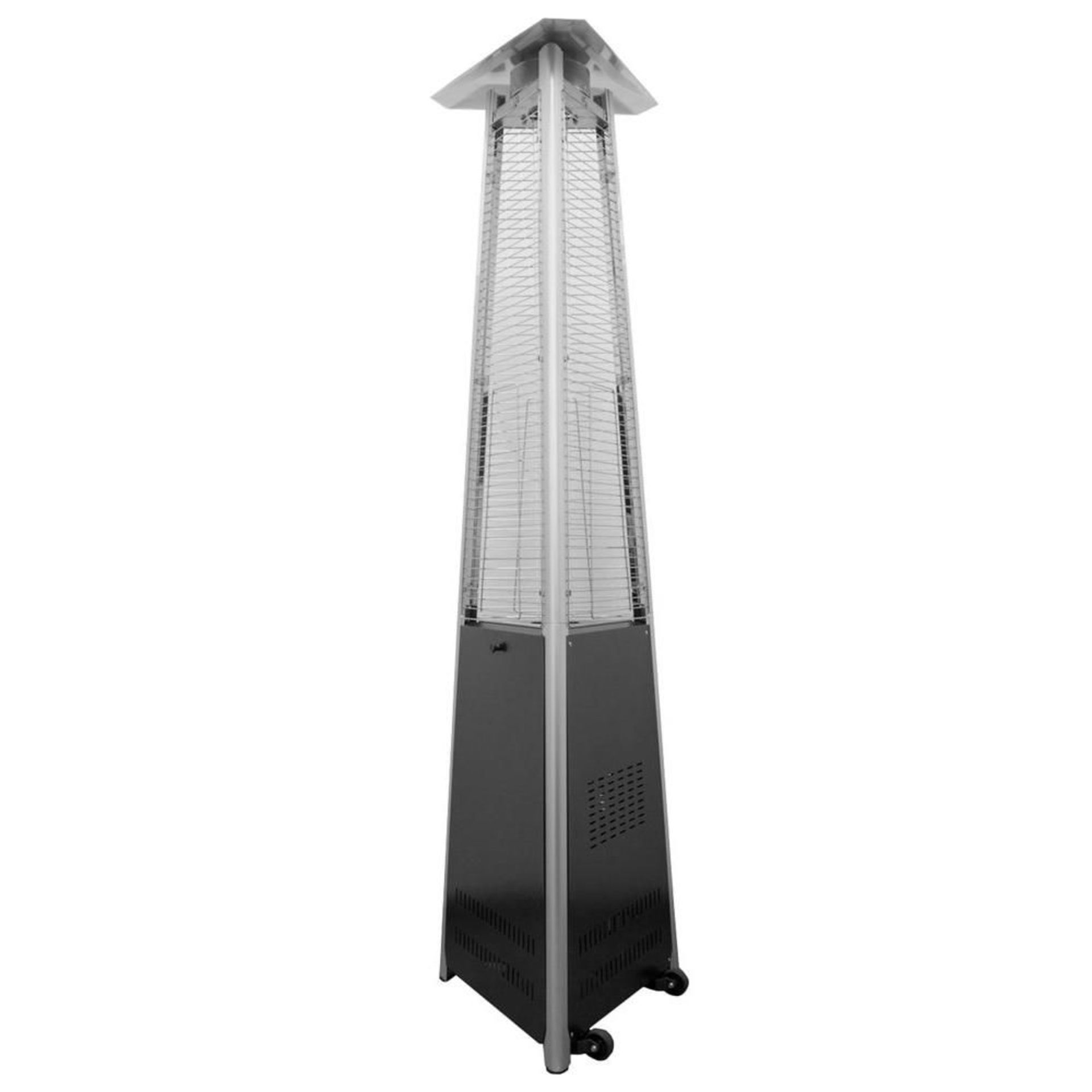 1 HILAND COMMERCIAL PATIO HEATER IN HAMMERED FINISH RRP Â£229.99 (NO GLASS TUBE, GENERIC IMAGE