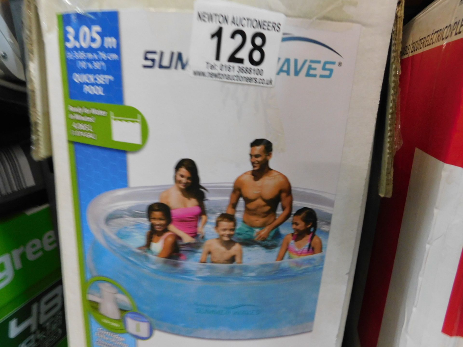 1 BOXED POLYGROUP SUMMER WAVES 3.05Mx76CM SWIMMING POOL RRP Â£64.99