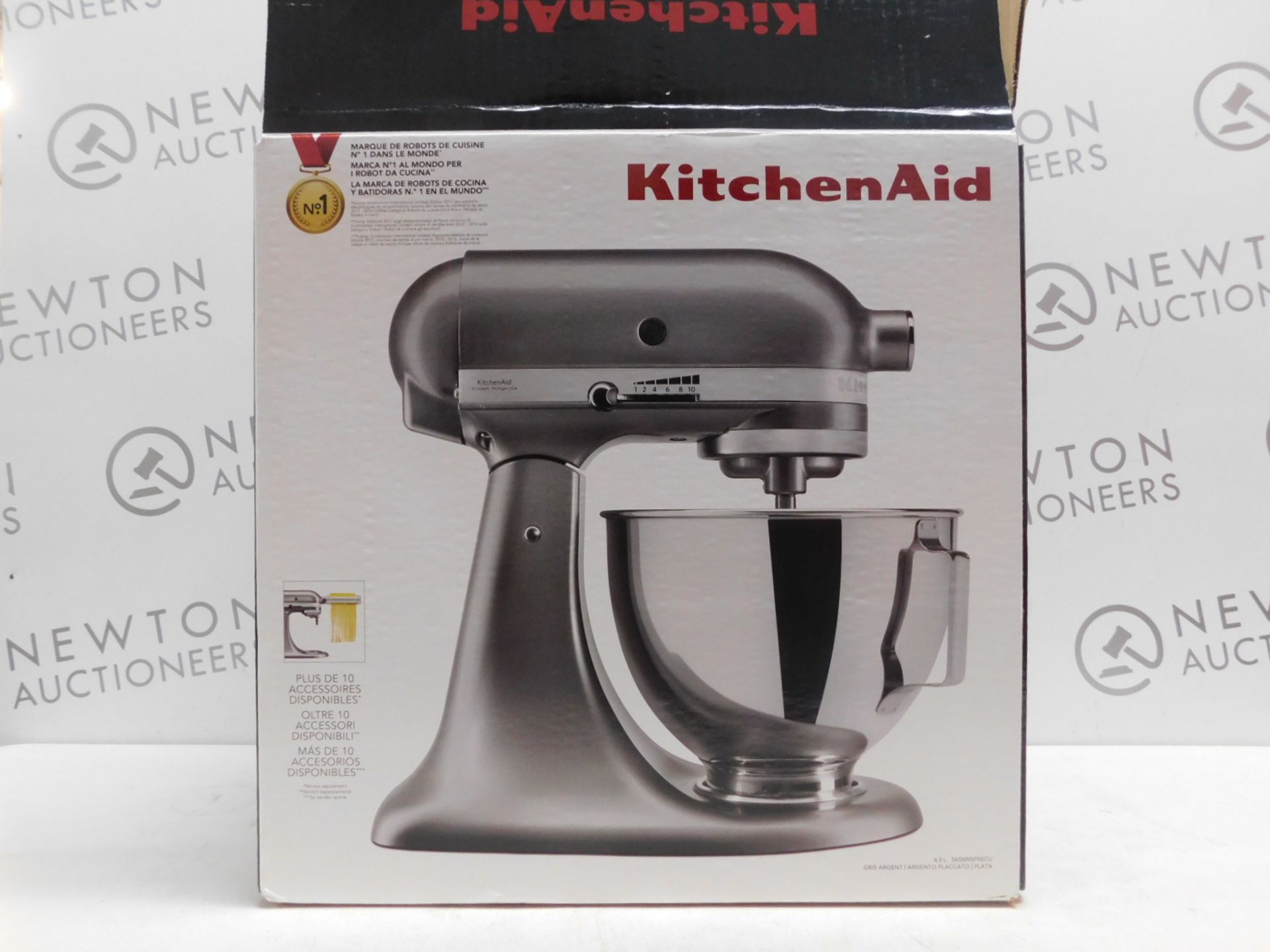 1 BOXED KITCHENAID 4.3L ELECTRIC MUTI-FUNCTION STAND MIXER WITH ACCESSORIES RRP Â£499 (EXCELLENT