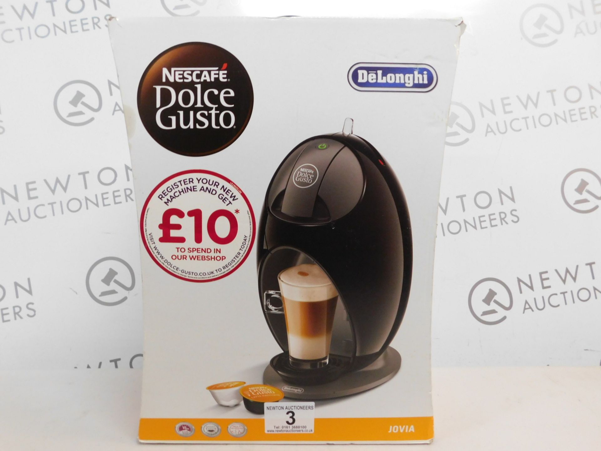 1 BOXED DELONGHI DOLCE GUSTO JOVIA ESPRESSO MACHINE RRP Â£129.99