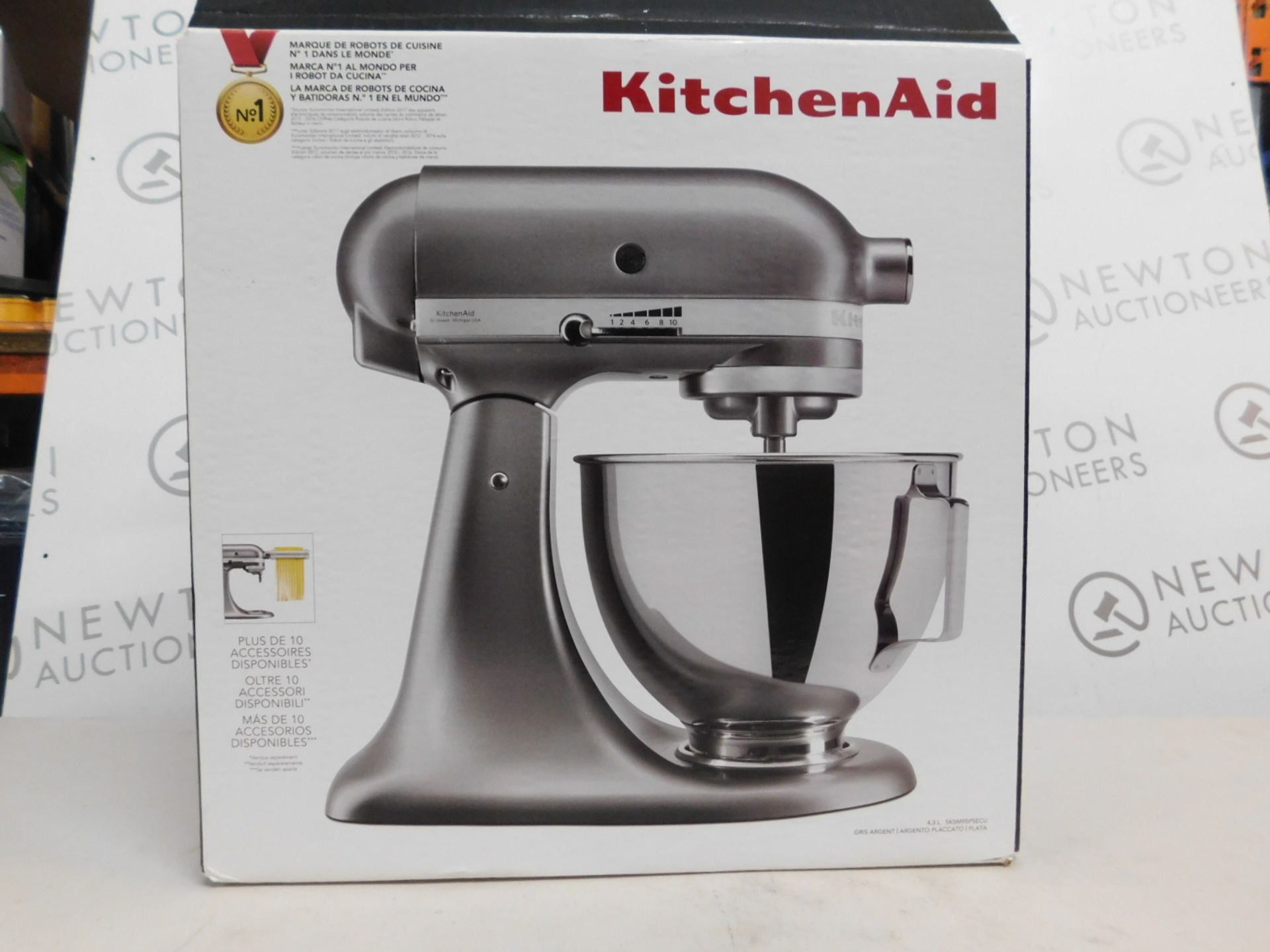 1 BOXED KITCHENAID 4.3L ELECTRIC MUTI-FUNCTION STAND MIXER WITH ACCESSORIES RRP Â£499 (EXCELLENT