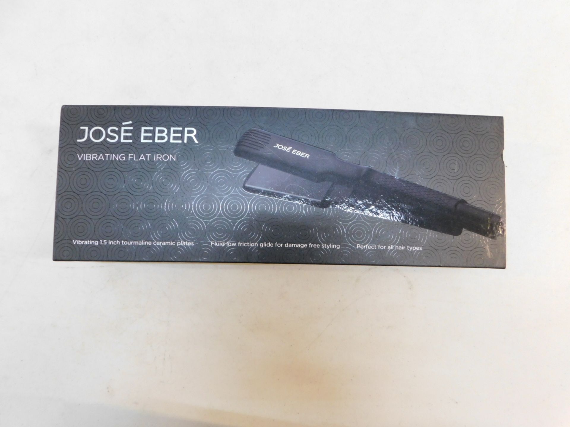 1 BOXED JOSE EBER VIBRATING 1.5" STRAIGHTENING FLAT IRON RRP Â£89.99