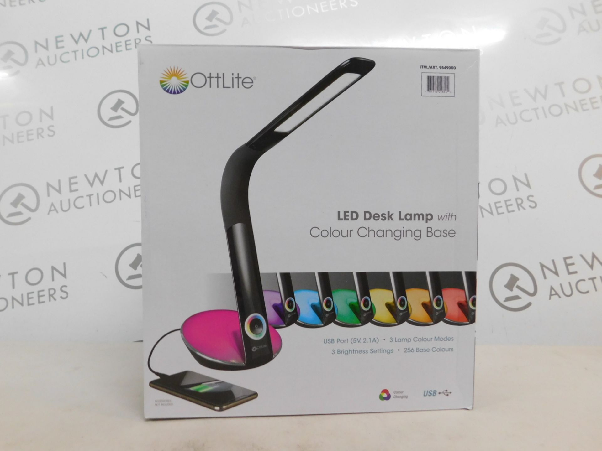 1 BOXED OTTLITE LED DESK LAMP WITH COLOUR CHANGING BASE RRP Â£49.99