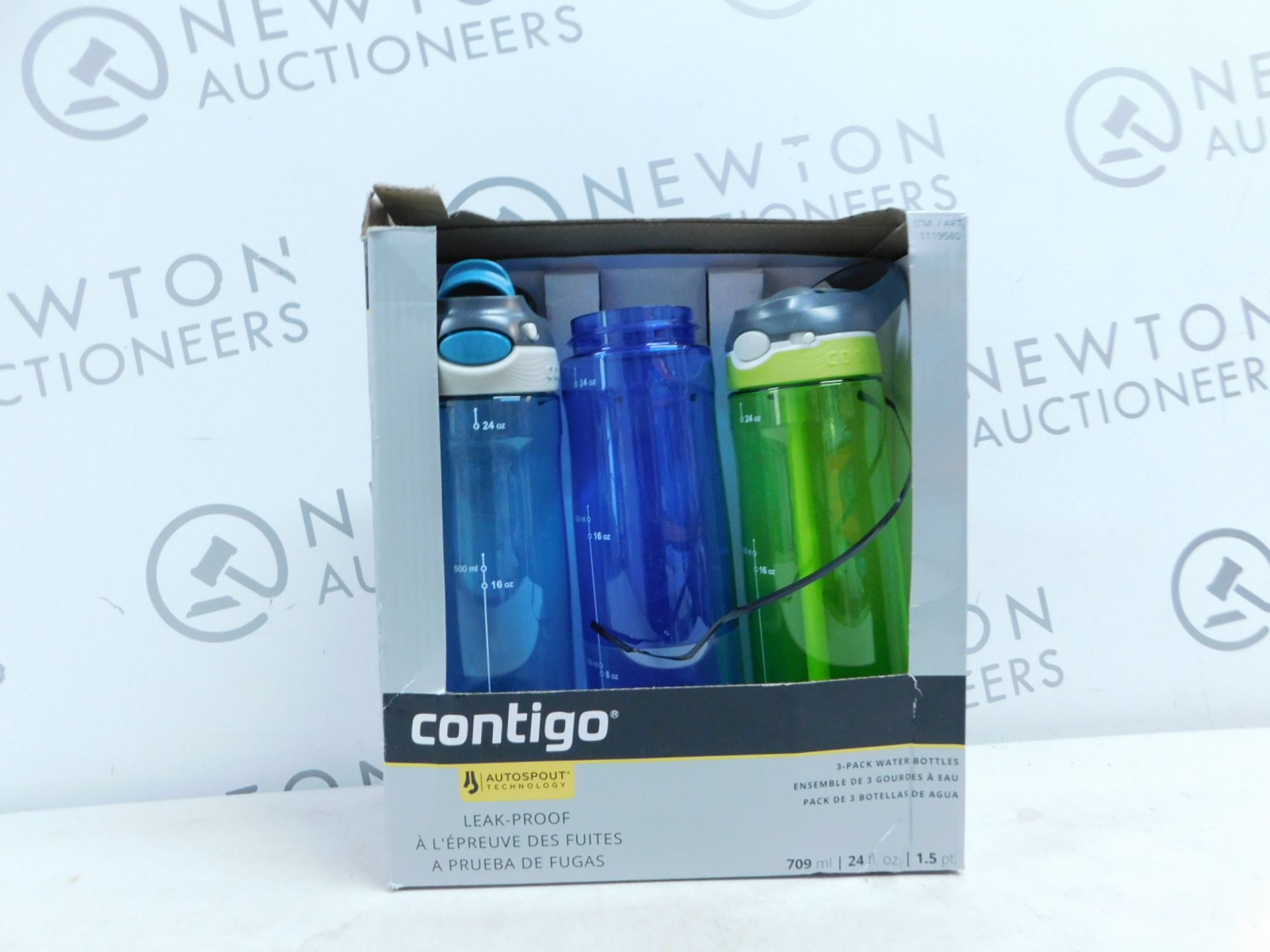 1 BOXED 3PK AVEX CONTIGO AUTOSPOUT DRINKS BOTTLES RRP Â£39.99