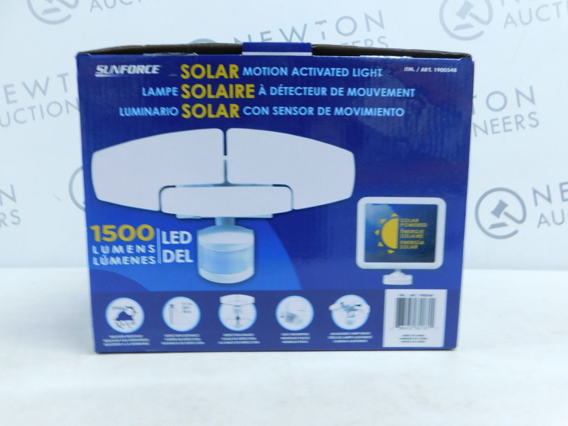 1 BOXED SUNFORCE 150 LED TRIPLE HEAD SOLAR MOTION ACTIVATED LIGHT RRP Â£119.99