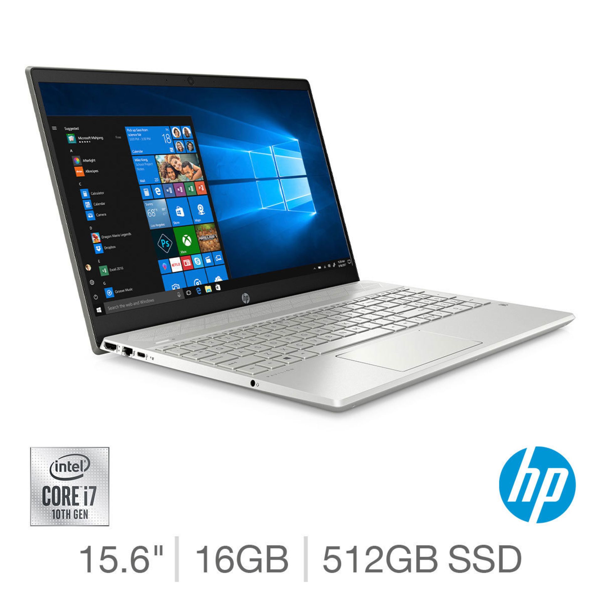 1 BOXED HP PAVILION 15-CS3013NA 15.6" FULL HD IPS LED NOTEBOOK, INTEL CORE I7-1065G7, 512GB SSD,