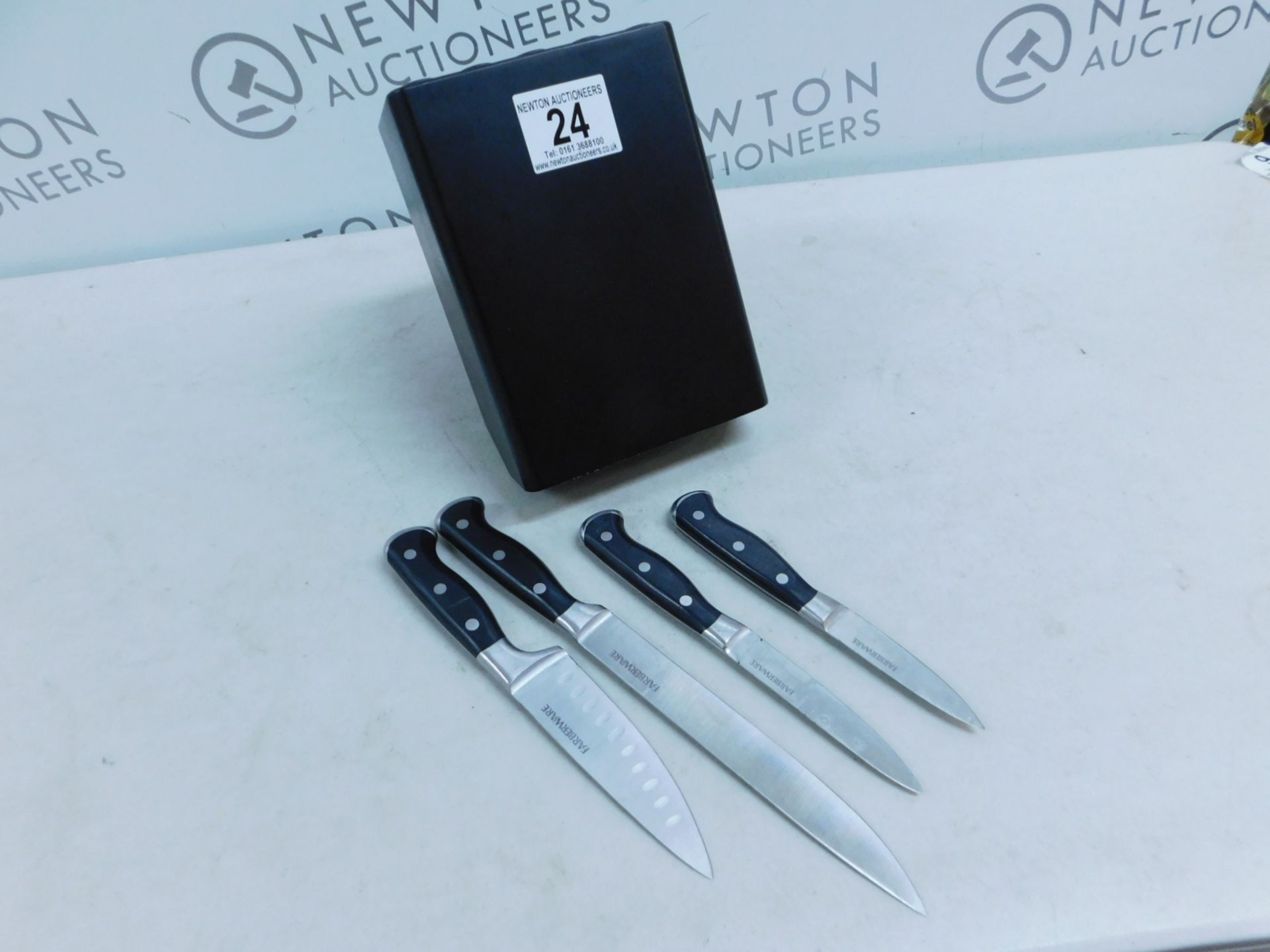 1 FABERWARE PLATINUM 6PC SELF SHARPENING JAPANESE STEEL KNIFE BLOCK SET RRP Â£79.99