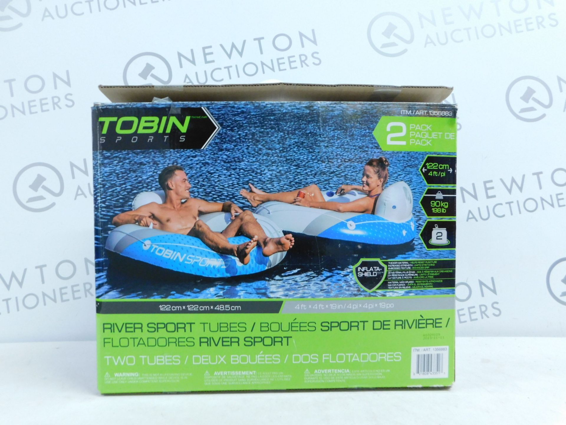 1 BOXED 2PK TOBIN SPORTS RIVER SPORT TUBES RRP Â£49.99