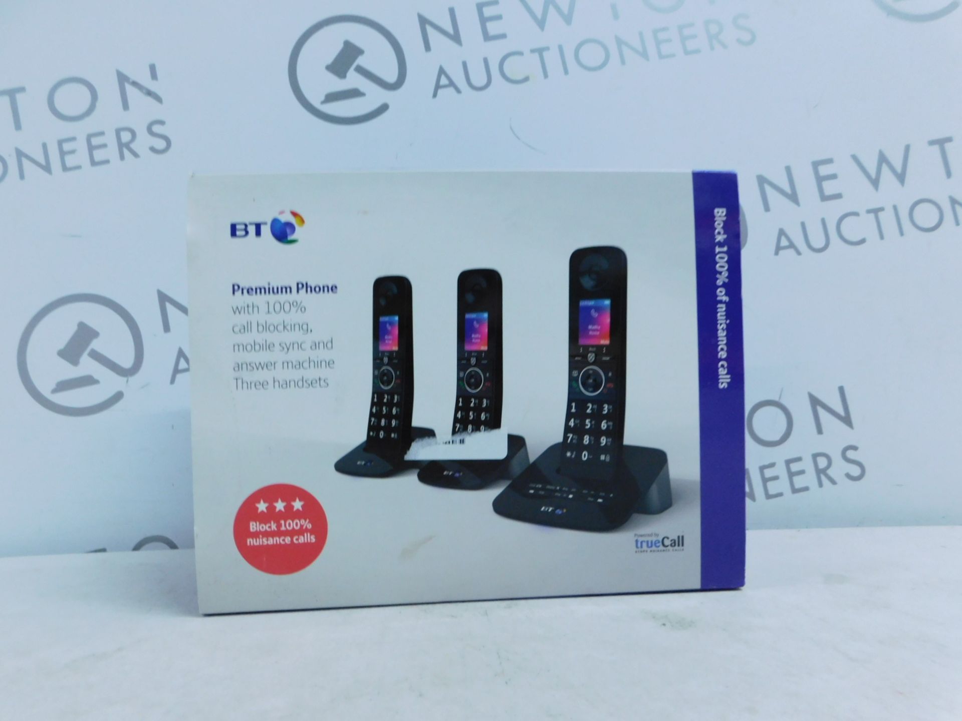 1 BOXED BT PREMIUM TRIO CORDLESS PHONE SET RRP Â£89.99