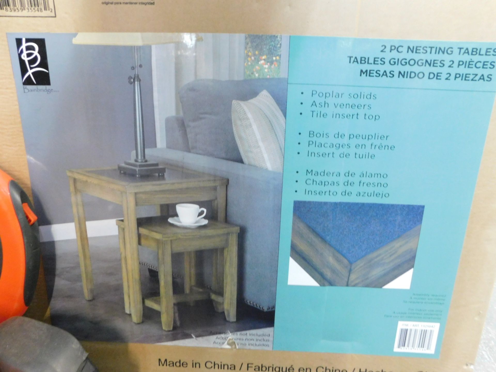 1 BOXED BAINBRIDGE HOME NEST OF 2 TABLES RRP Â£149.99