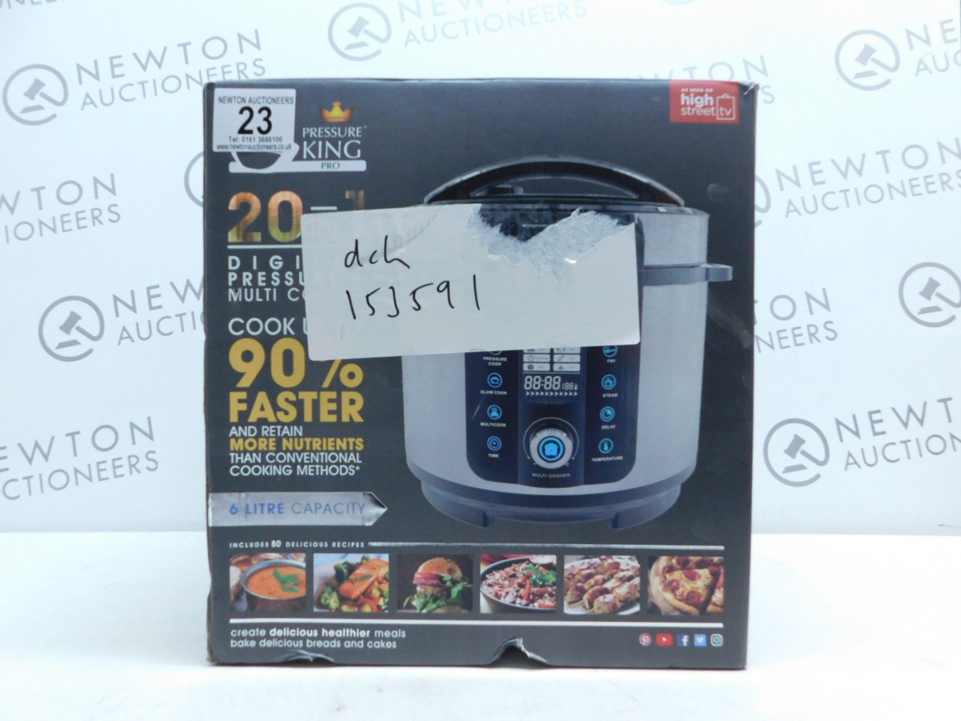 1 BOXED PRESSURE KING PRO 6L 20-IN-1 MULTI-COOKER RRP Â£129.99