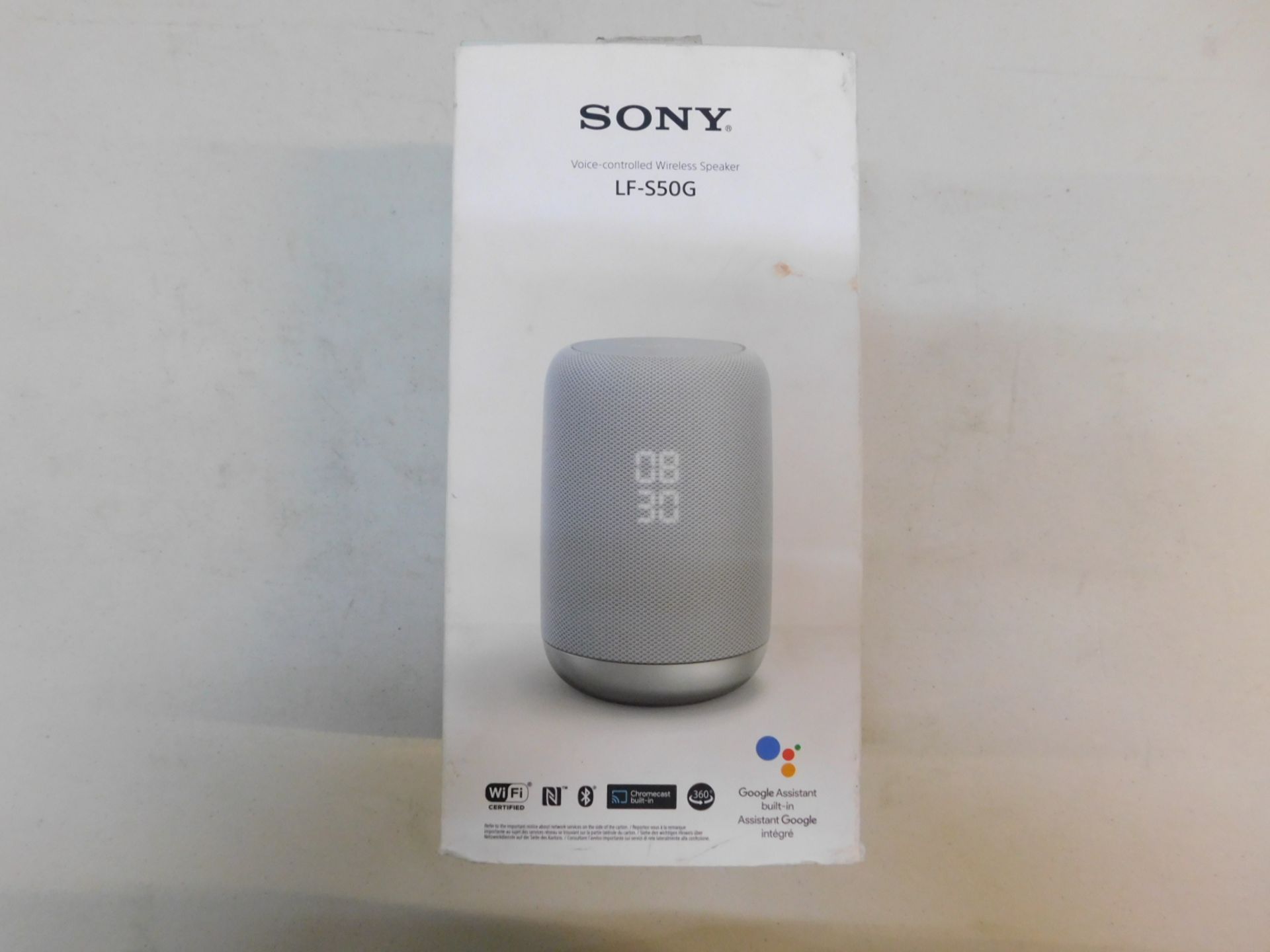 1 BOXED SONY LF-S50G WIRELESS SMART SOUND SPEAKER WITH GOOGLE ASSIST RRP Â£149.99