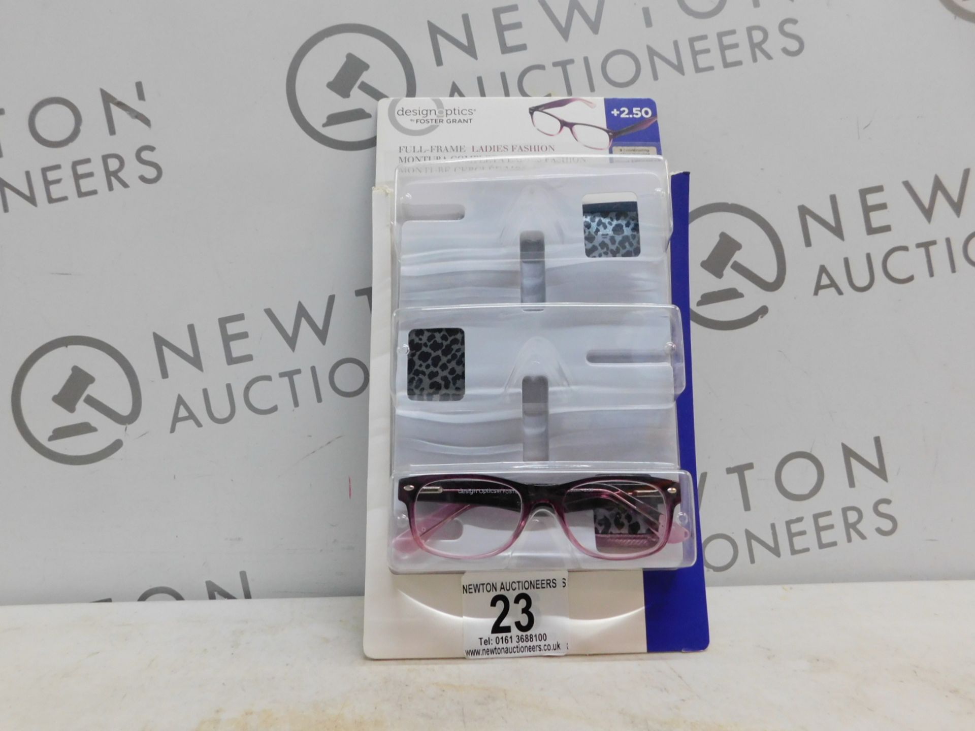 1 PACK (1 IN BOX) OF DESIGN OPTICS READING GLASSES IN +2.50 STRENGTH RRP £19.99