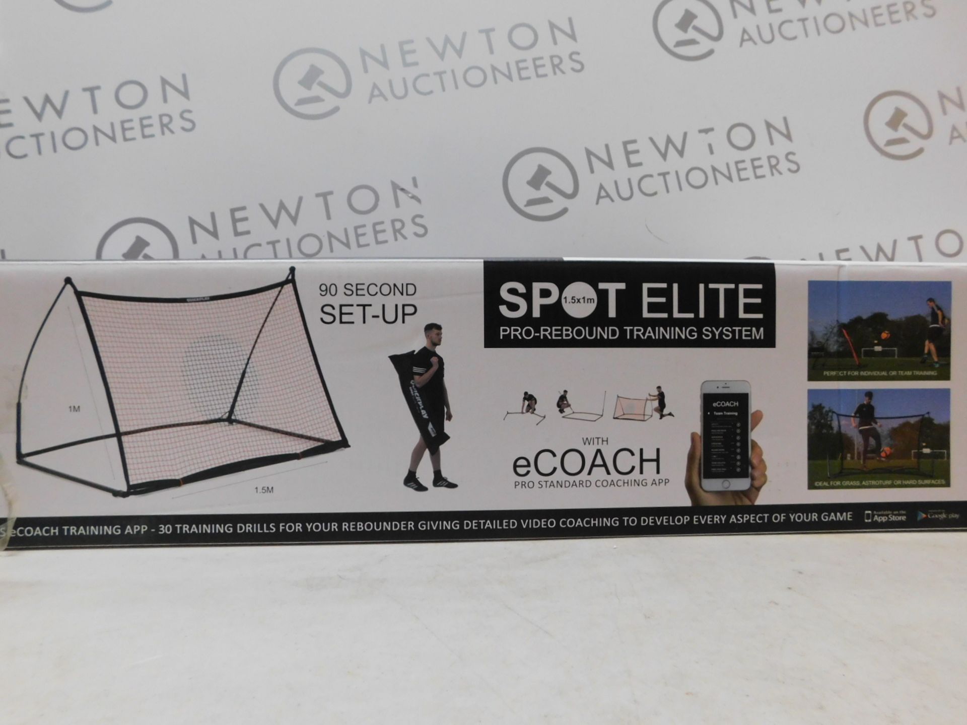 1 BOXED QUICKPLAY SPOT ELITE 2-IN-1 FOOTBALL REBOUNDER NET & FREE KICK WALL RRP £129.99