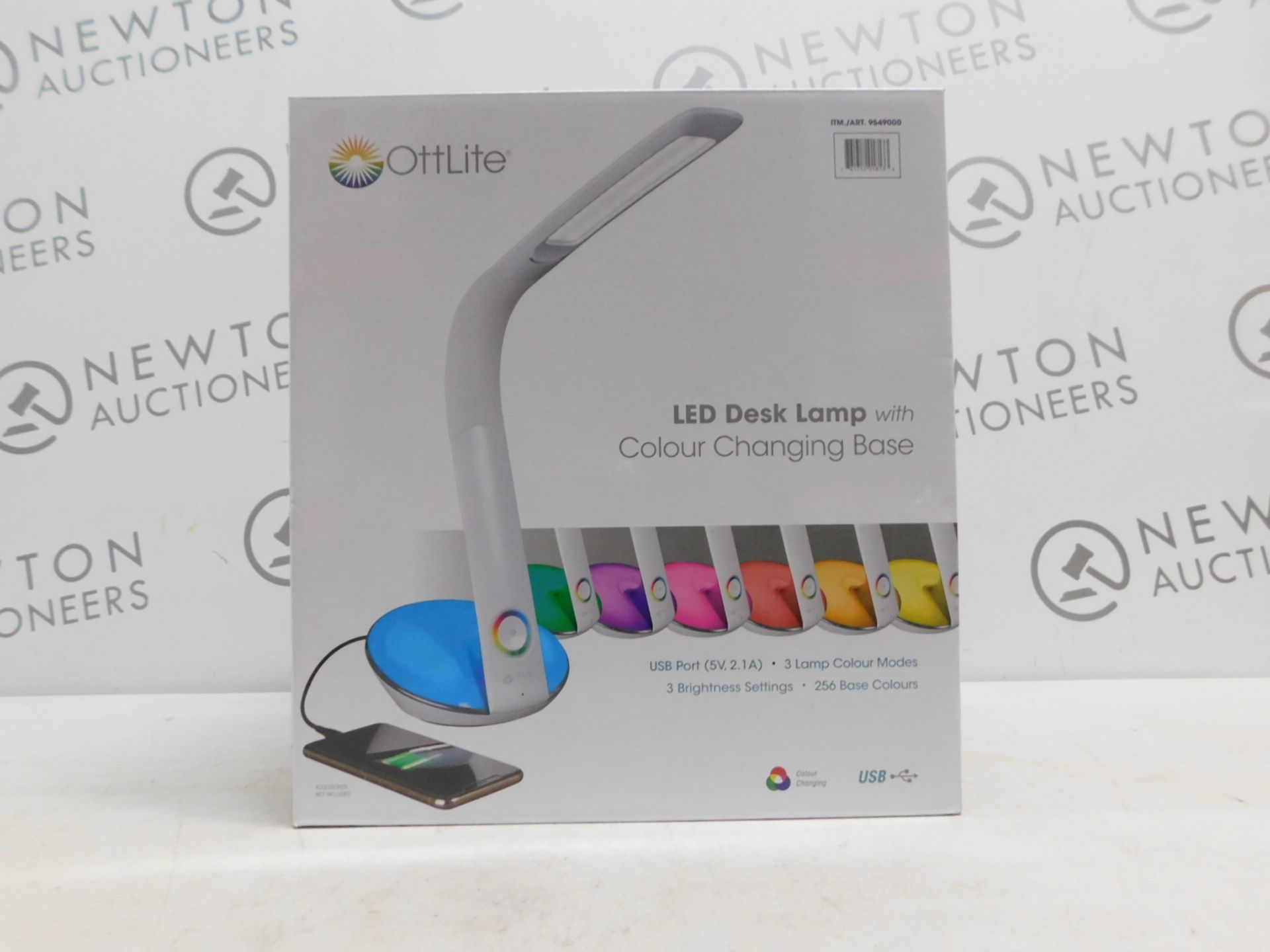 1 BOXED OTTLITE LED DESK LAMP WITH COLOUR CHANGING BASE RRP £49.99