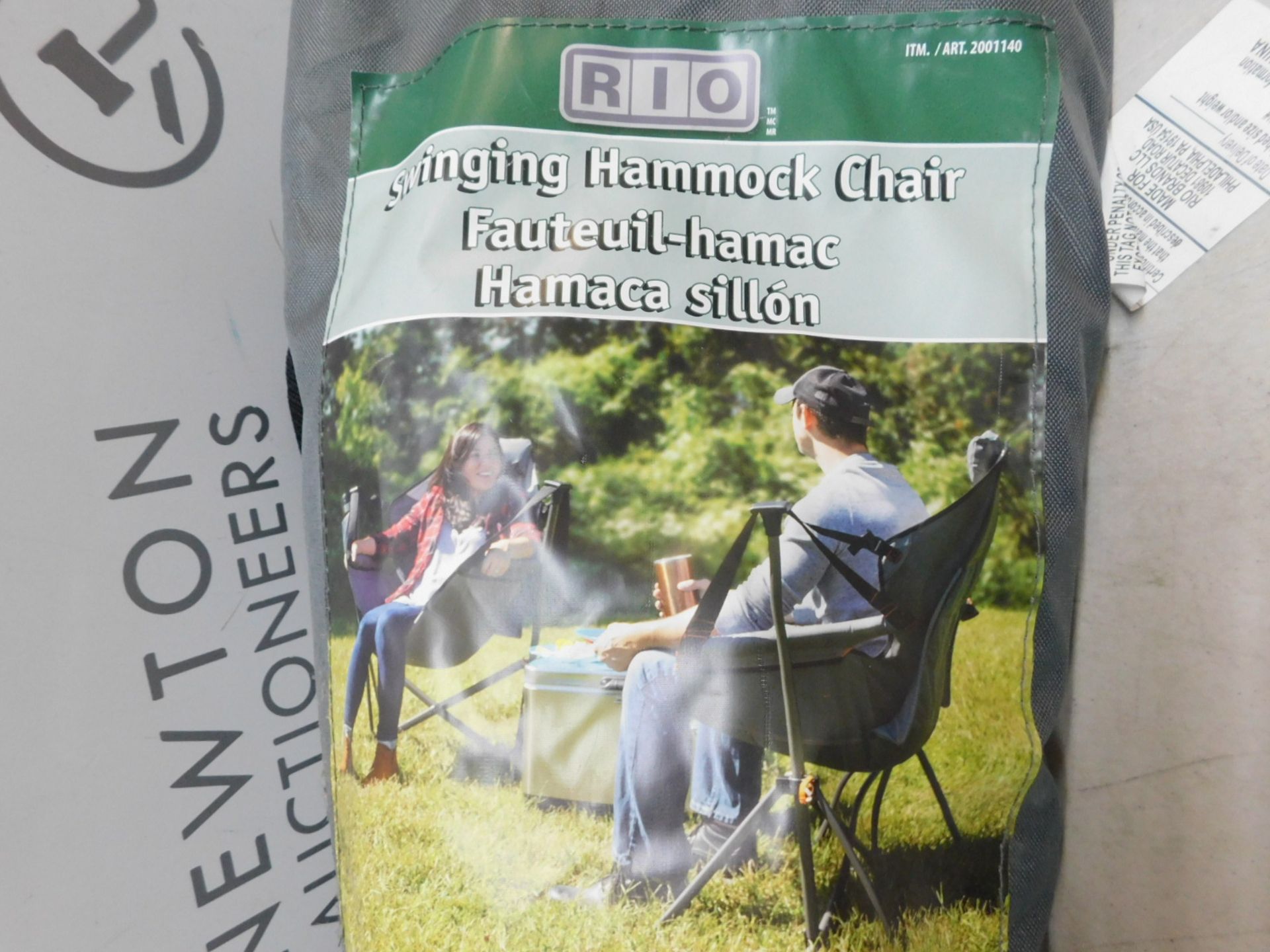 1 BAGGED RIO BRANDS OUTDOOR SWINGING CHAIR RRP £64.99