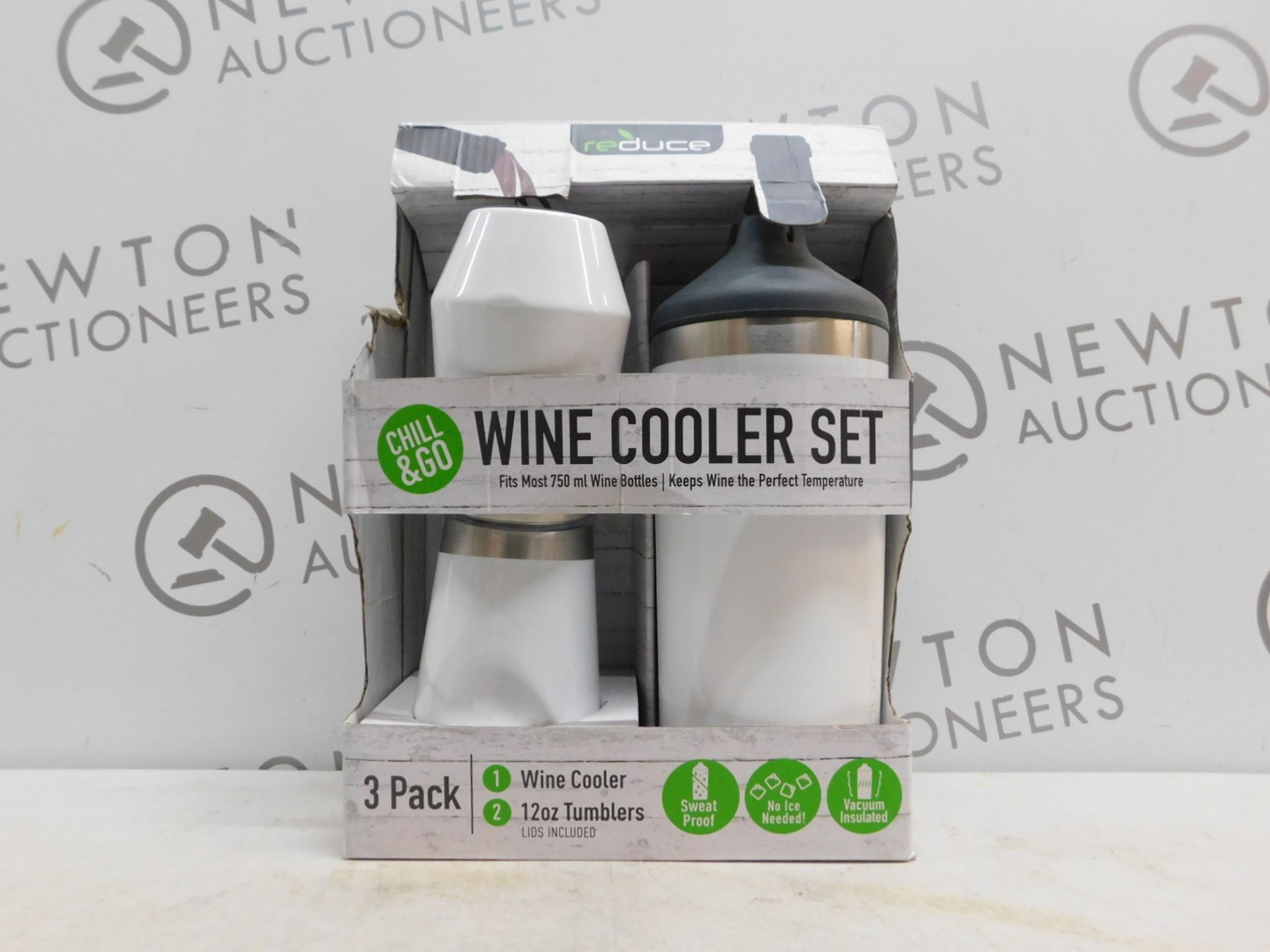 1 BOXED REDUCE 3PK WINE COOLER SET RRP £29.99