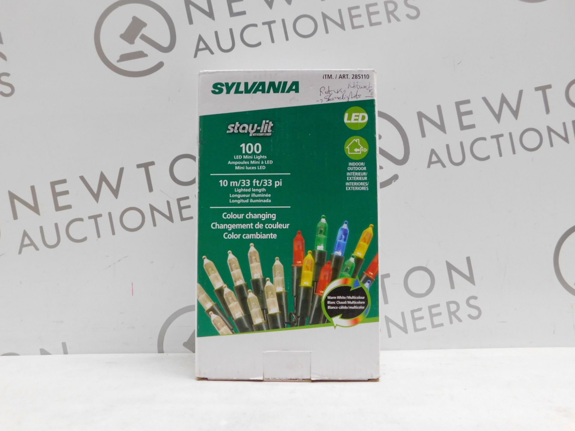 1 BOXED SYLVANIA 100 LED MINI LIGHTS 10M/ 33FT RRP £19.99