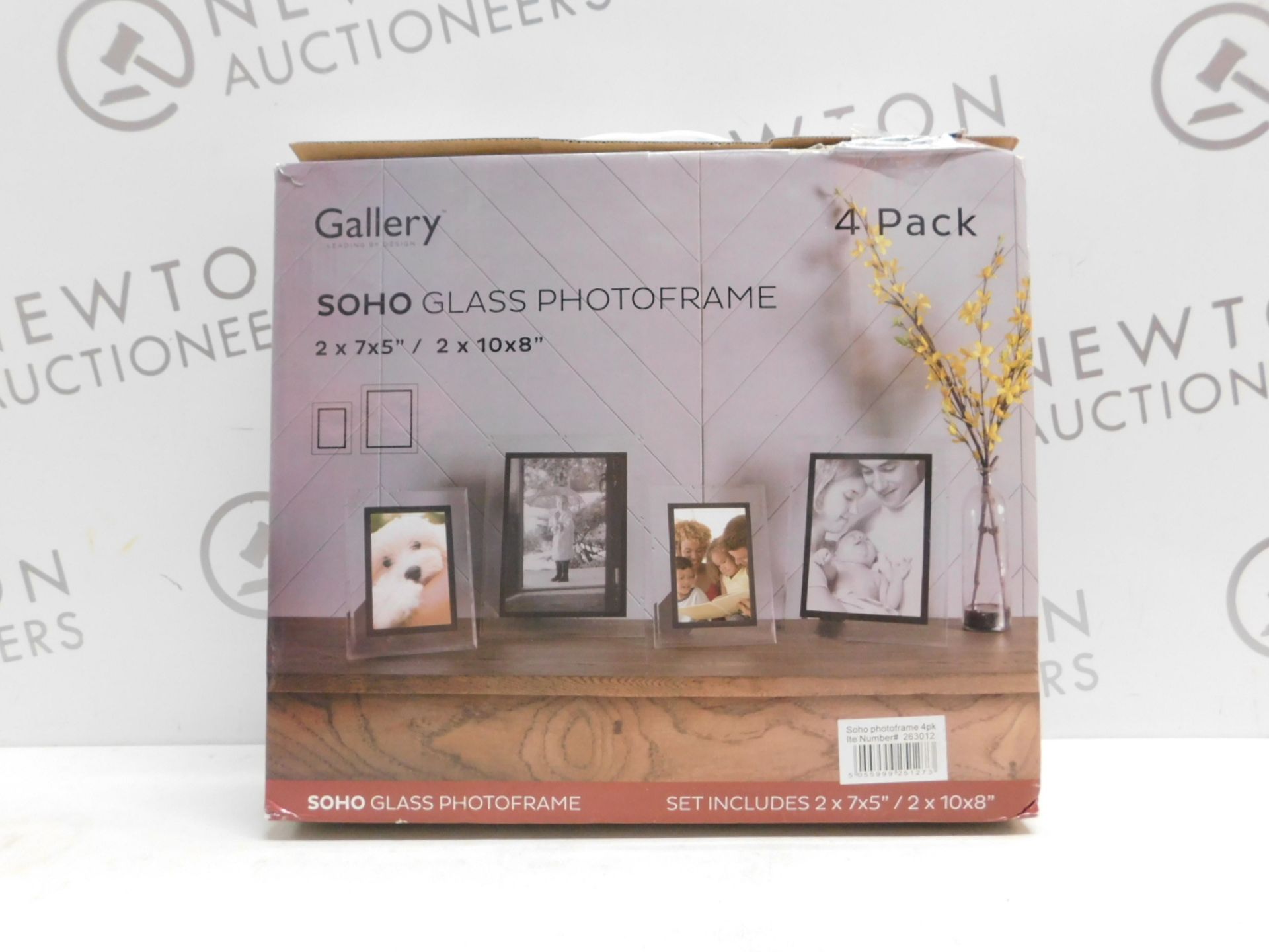 1 BOXED GALLERY SOHO GLASS PHOTOFRAME RRP £39.99