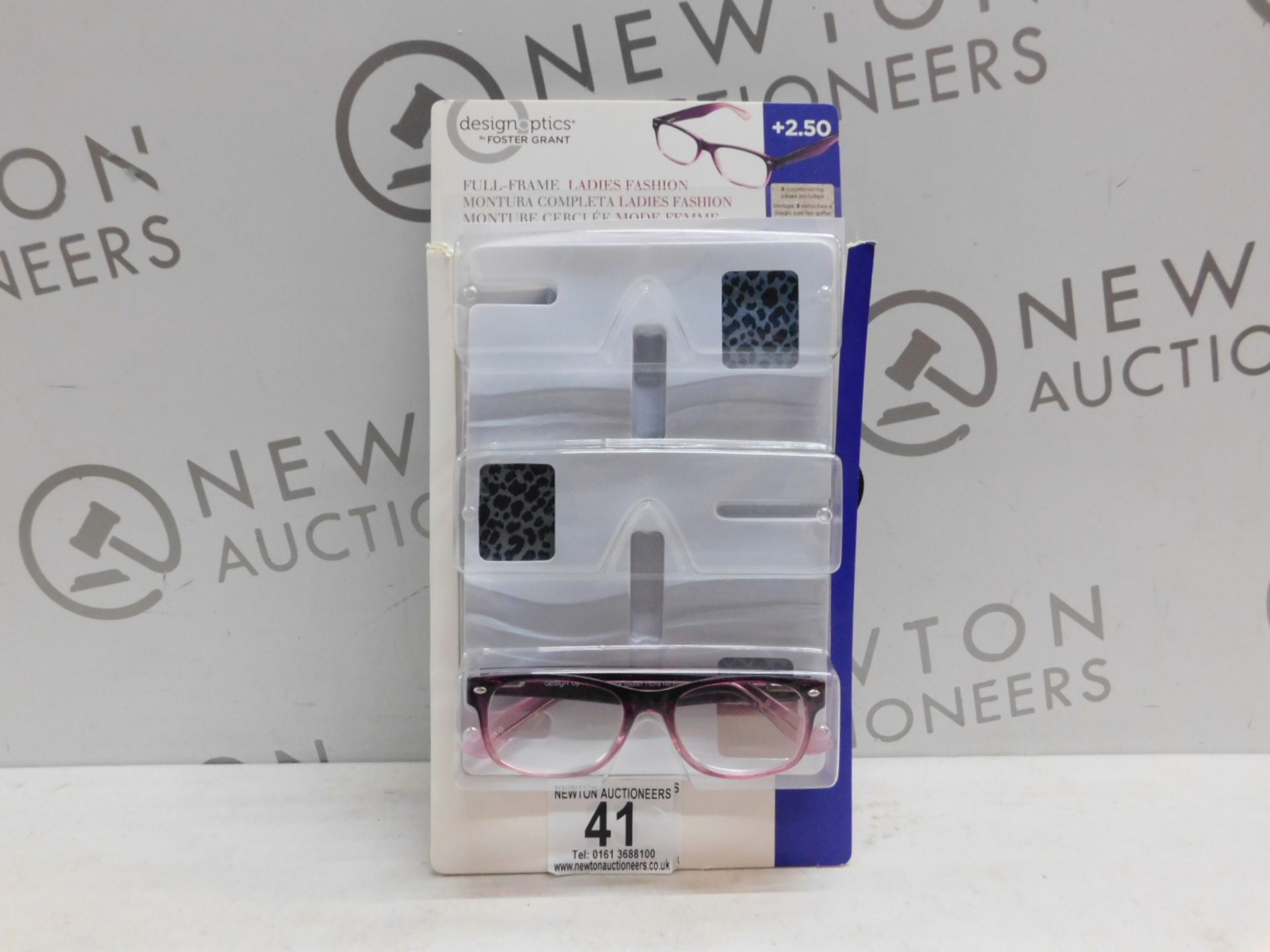 1 PACK (1 IN BOX) OF DESIGN OPTICS READING GLASSES IN +2.50 STRENGTH RRP £19.99