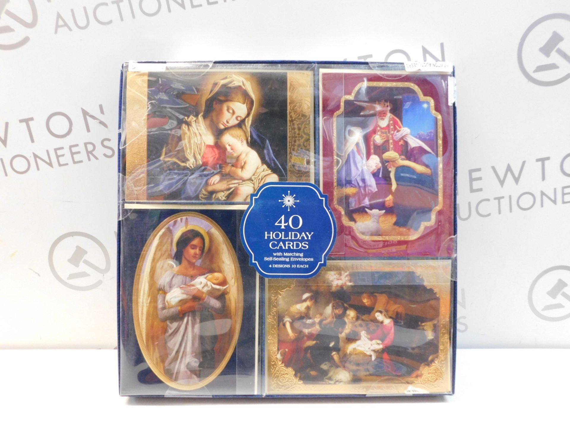1 SEALED BOX OF HALLMARK 40 CHRISTMAS CARDS WITH MATCHING SELF- SEALING ENVELOPES RRP £29.99