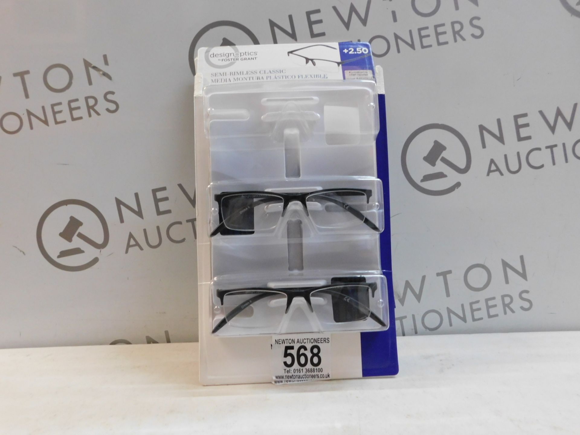 1 PACK OF DESIGN OPTICS READING GLASSES IN +2.50 STRENGTH RRP £19.99