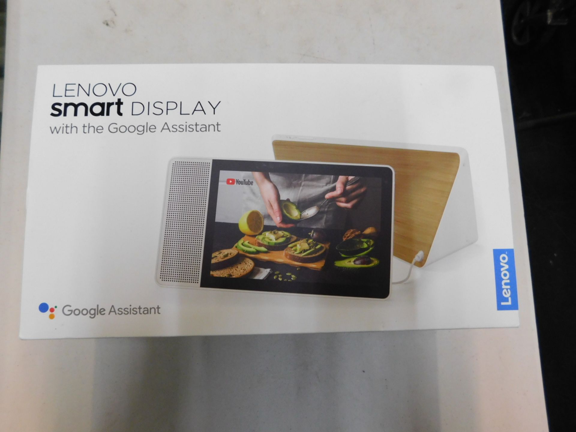 1 BOXED LENOVO SMART DISPLAY WITH GOOGLE ASSISTANT RRP Â£229.99