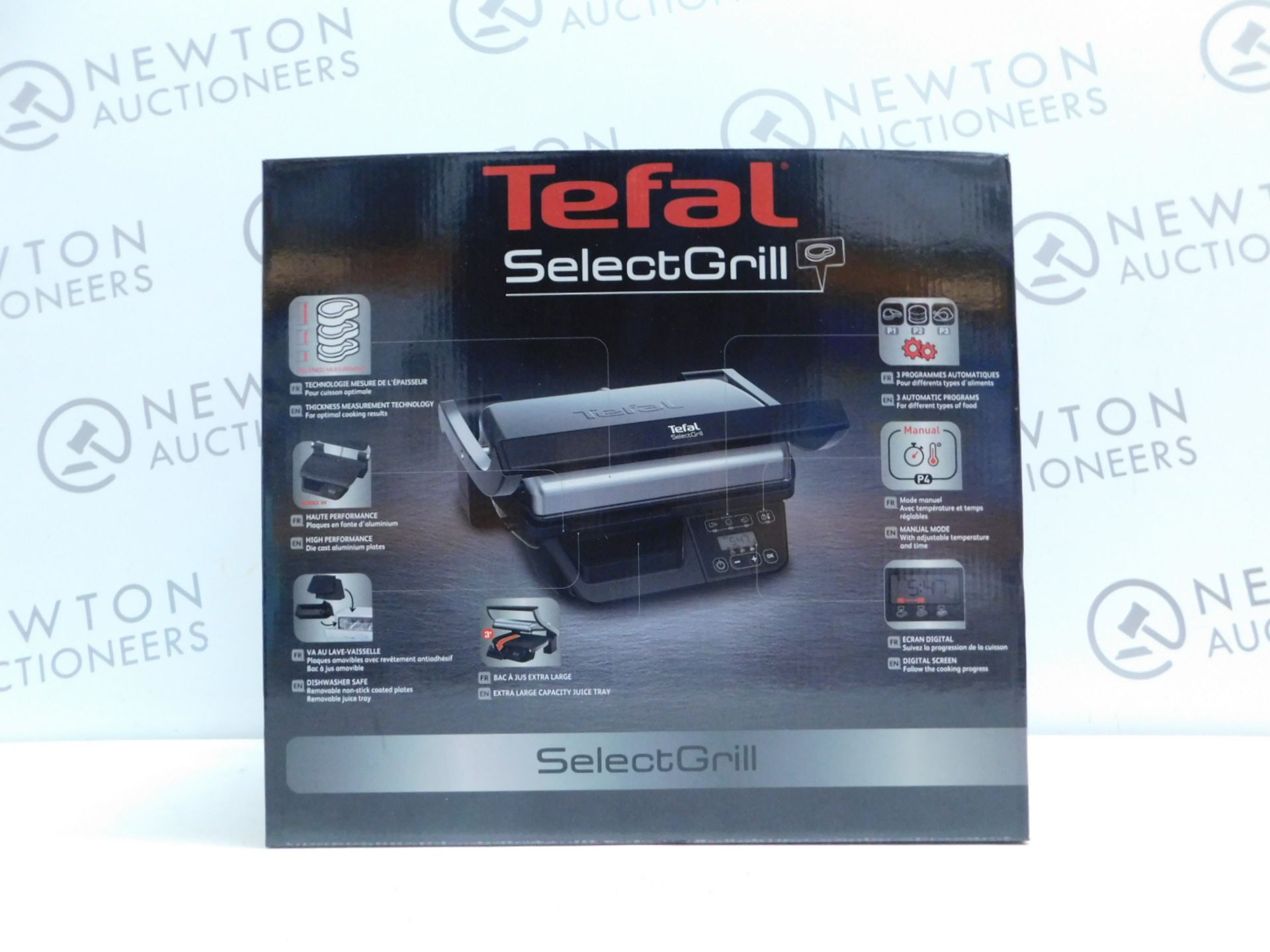 1 BOXED TEFAL SELECT GRILL 5 PORTION ELECTRIC HEALTH GRILL RRP Â£199