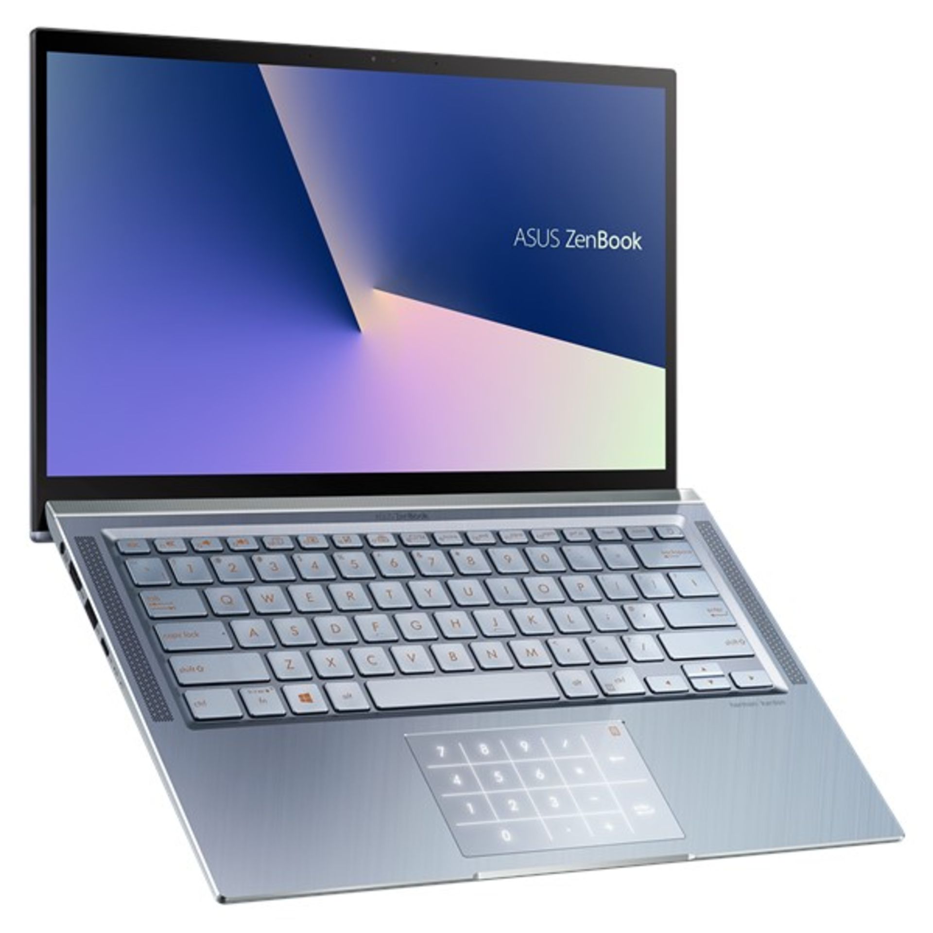 1 BOXED ASUS ZENBOOK UX431F 14" FULL HD SILVER BLUE METAL NOTEBOOK, INTEL CORE I7-105100U, 8GB