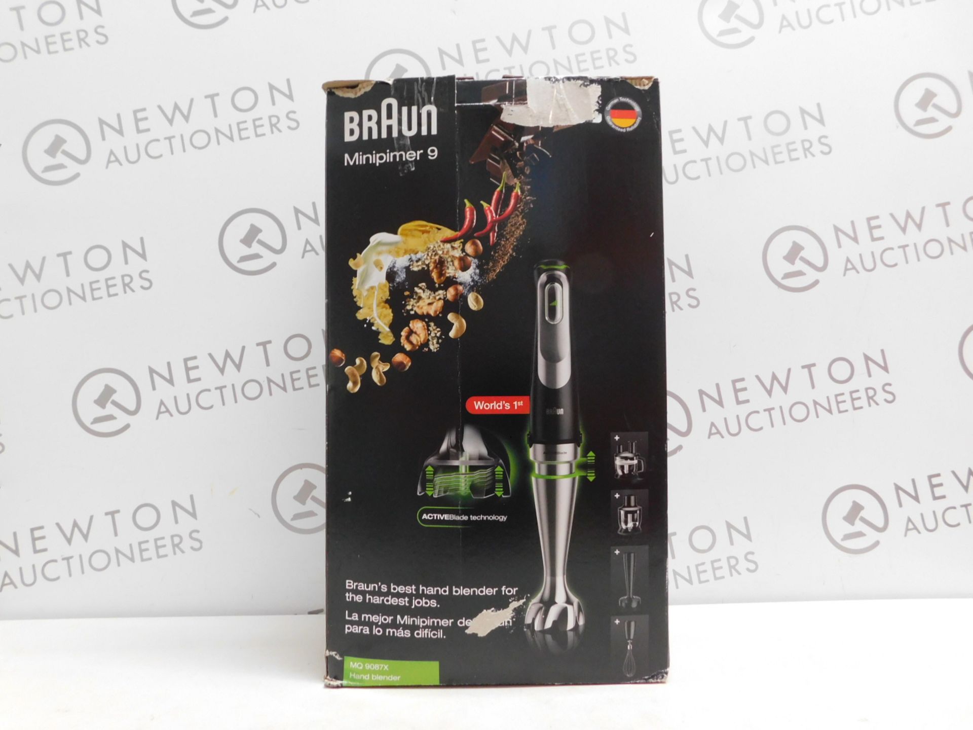 1 BOXED BRAUN MULTI-QUICK 9 MQ9087X HAND BLENDER WITH ACCESSORIES RRP Â£149.99