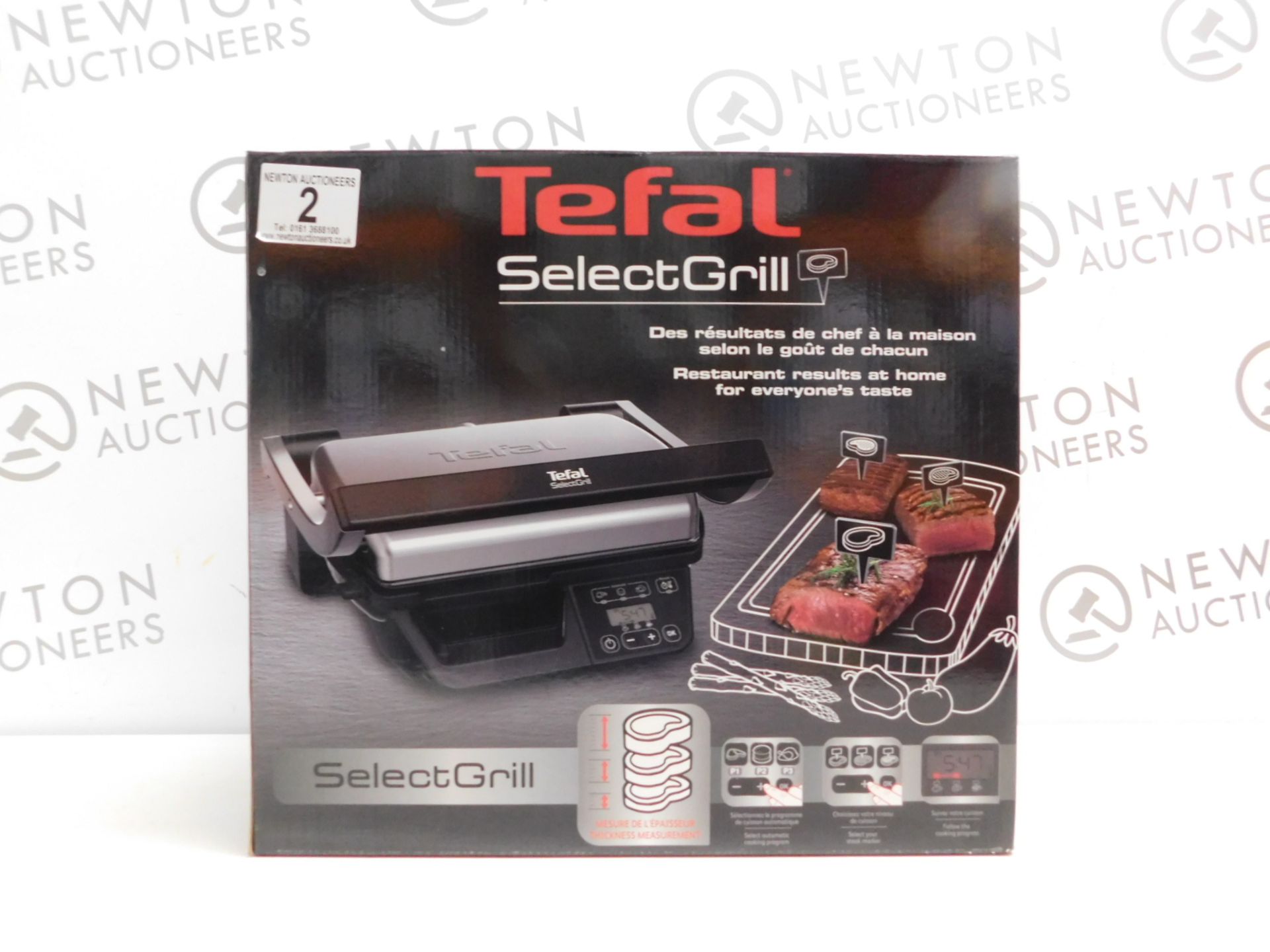 1 BOXED TEFAL SELECT GRILL 5 PORTION ELECTRIC HEALTH GRILL RRP Â£199