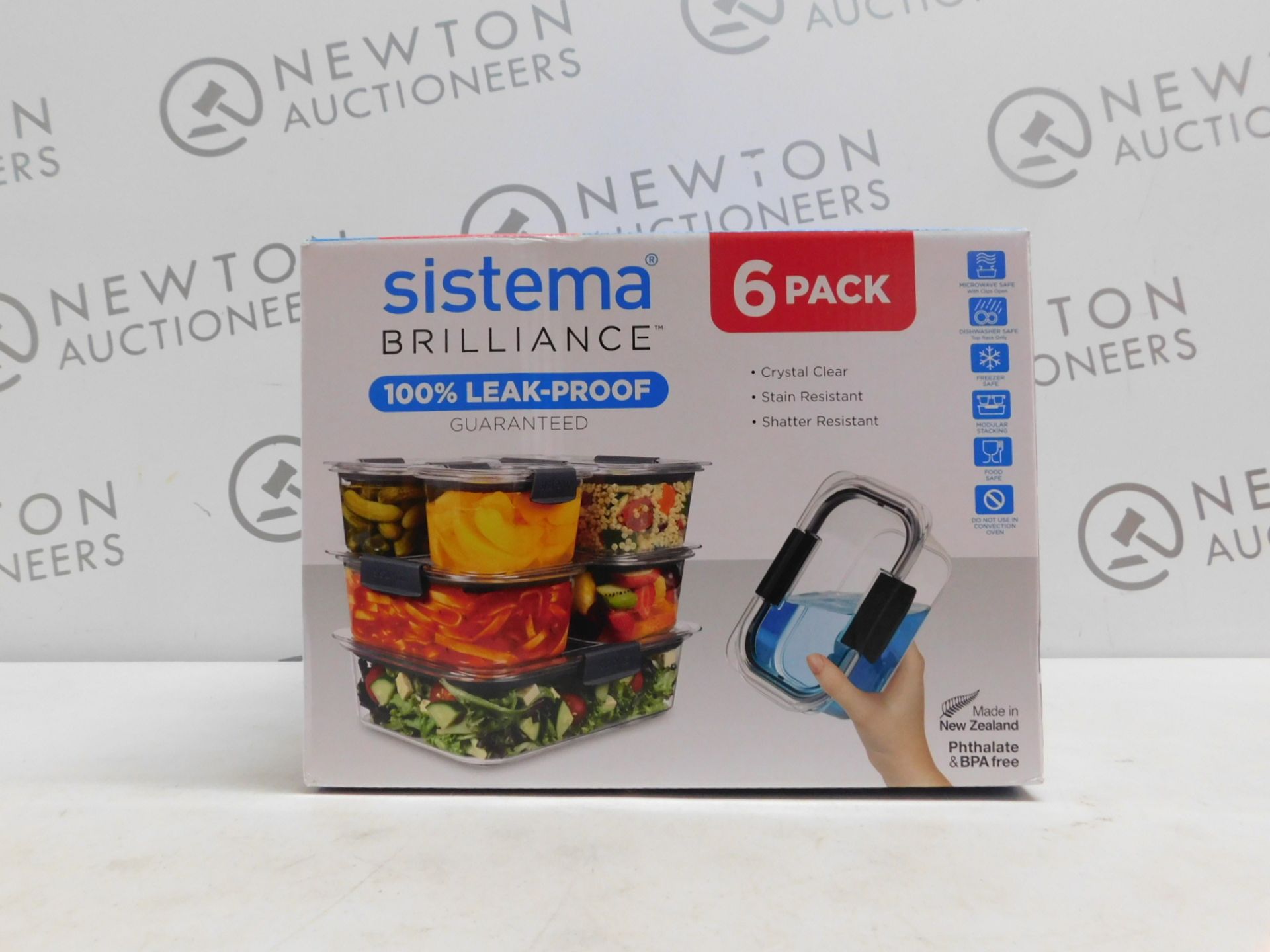 1 BOXED SISTEMA 6 PIECE (APPROX) FOOD STORAGE CONTAINER SET RRP Â£24.99