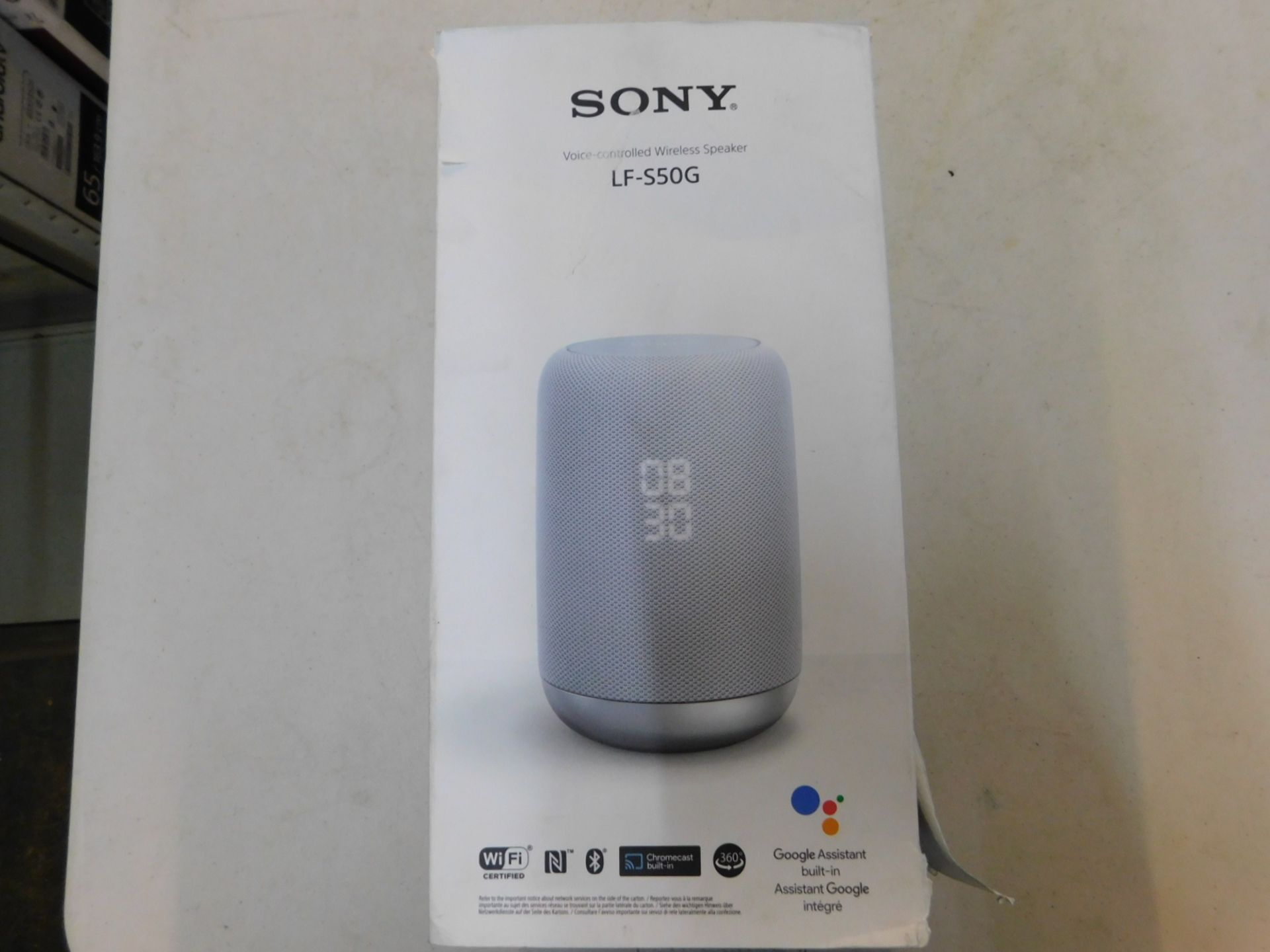 1 BOXED SONY LF-S50G WIRELESS SMART SOUND SPEAKER WITH GOOGLE ASSIST RRP Â£149.99