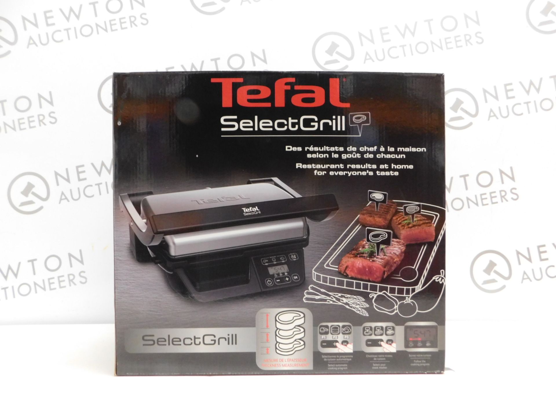 1 BOXED TEFAL SELECT GRILL 5 PORTION ELECTRIC HEALTH GRILL RRP Â£199