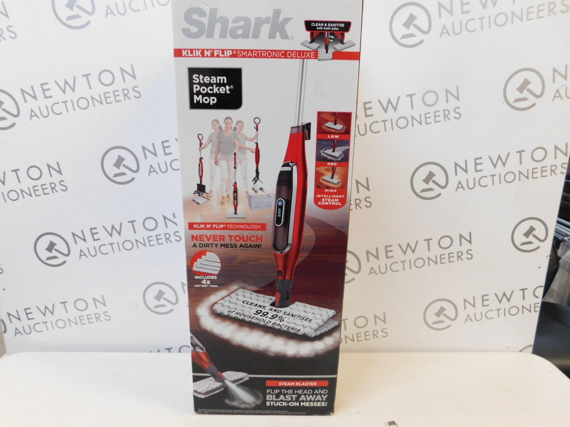 1 BOXED SHARK KLIK N FLIP STEAM POCKET MOP RRP Â£89.99