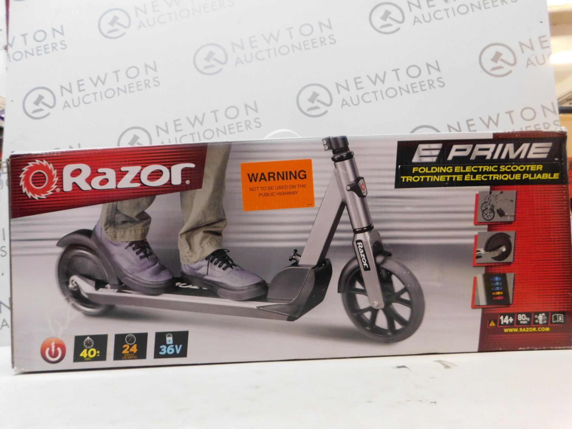 1 BOXED RAZOR E-PRIME FOLDING ELECTRIC SCOOTER RRP Â£399