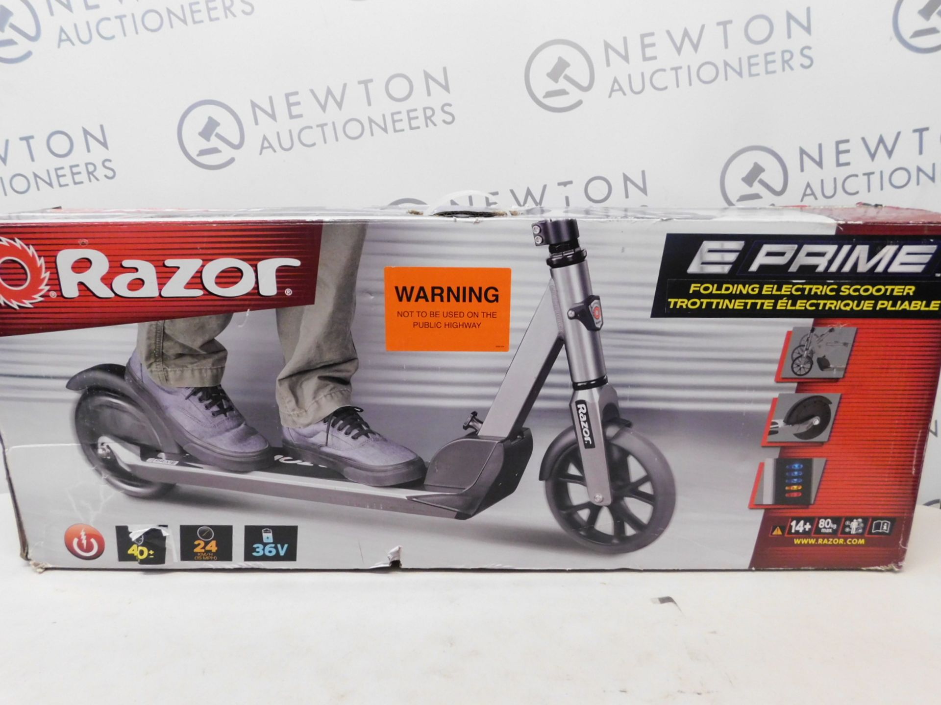 1 BOXED RAZOR E-PRIME FOLDING ELECTRIC SCOOTER RRP Â£399